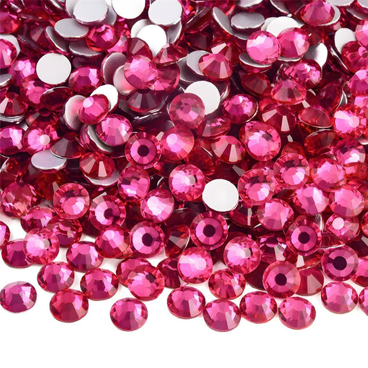 Flatback Rhinestones Round Gems for Nails Art and Crafts 1250Pcs SS20 5mm Glitter Crystals Stone