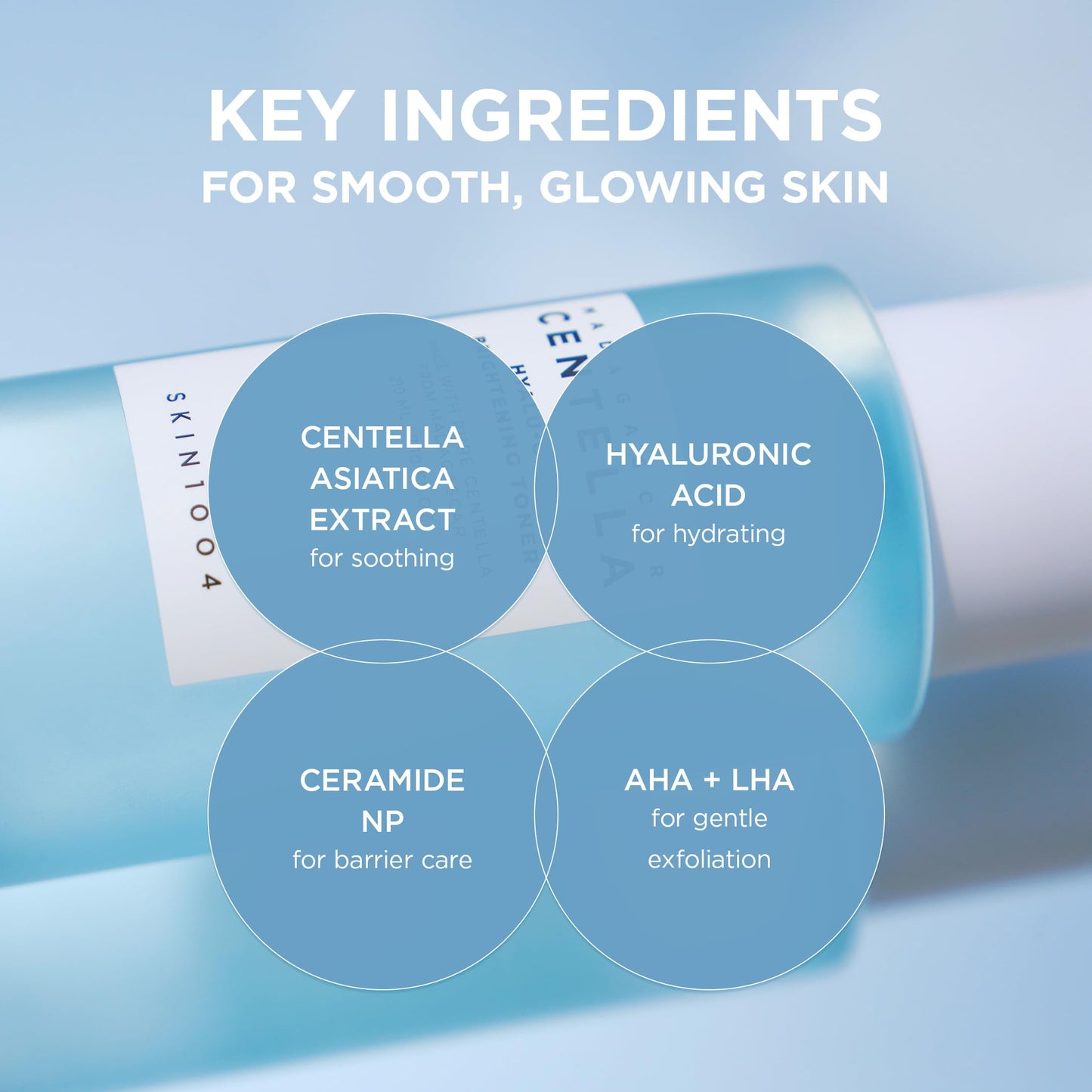 SKIN1004 Hyalu-Cica Balancing Toner, Korean Toner for Deep Hydration with Hyaluronic Acid, Centella