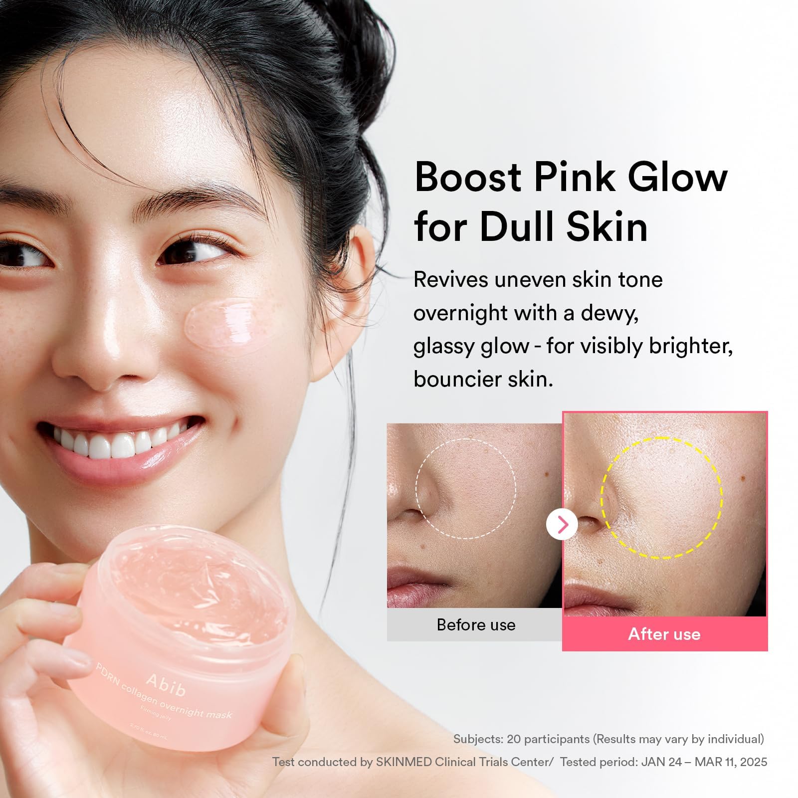 Abib PDRN Collagen Overnight Face Mask Firming Jelly 2.7 fl oz | Korean Sleeping Mask for