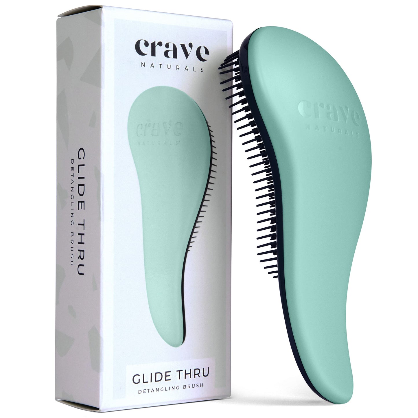 Crave Naturals Glide Thru Detangling Hairbrush that Glides Through Tangles For Wet, Dry and Damaged