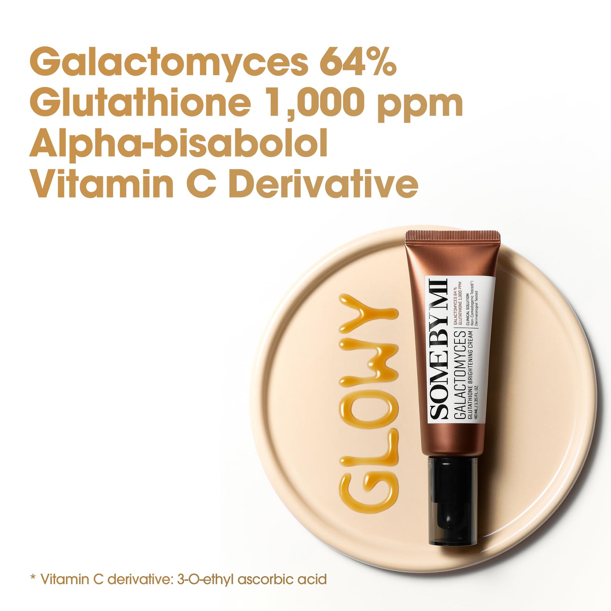 SOME BY MI Galactomyces Glutathione Brightening Cream – 1.35oz, 40ml – Hydrating Korean Hyaluronic