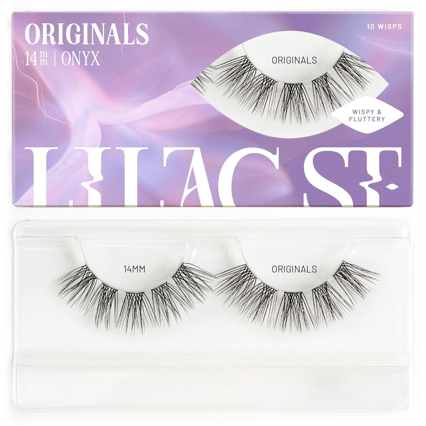 Lilac St - Originals Natural Faux Eyelash Clusters (14mm) - Soft, Natural Look - DIY Lash Extension Wisps - Lightweight & Lifelike - Lasts 10 Days - Cruelty Free, Vegan, Women Founded - 10 Lashes