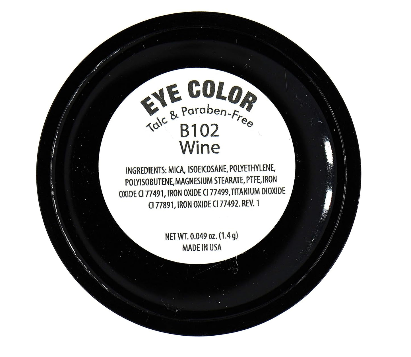 Wine Deep Purple Red Shimmer Pressed Powder Single Vegan Eyeshadow; Talc, Paraben & Cruelty Free