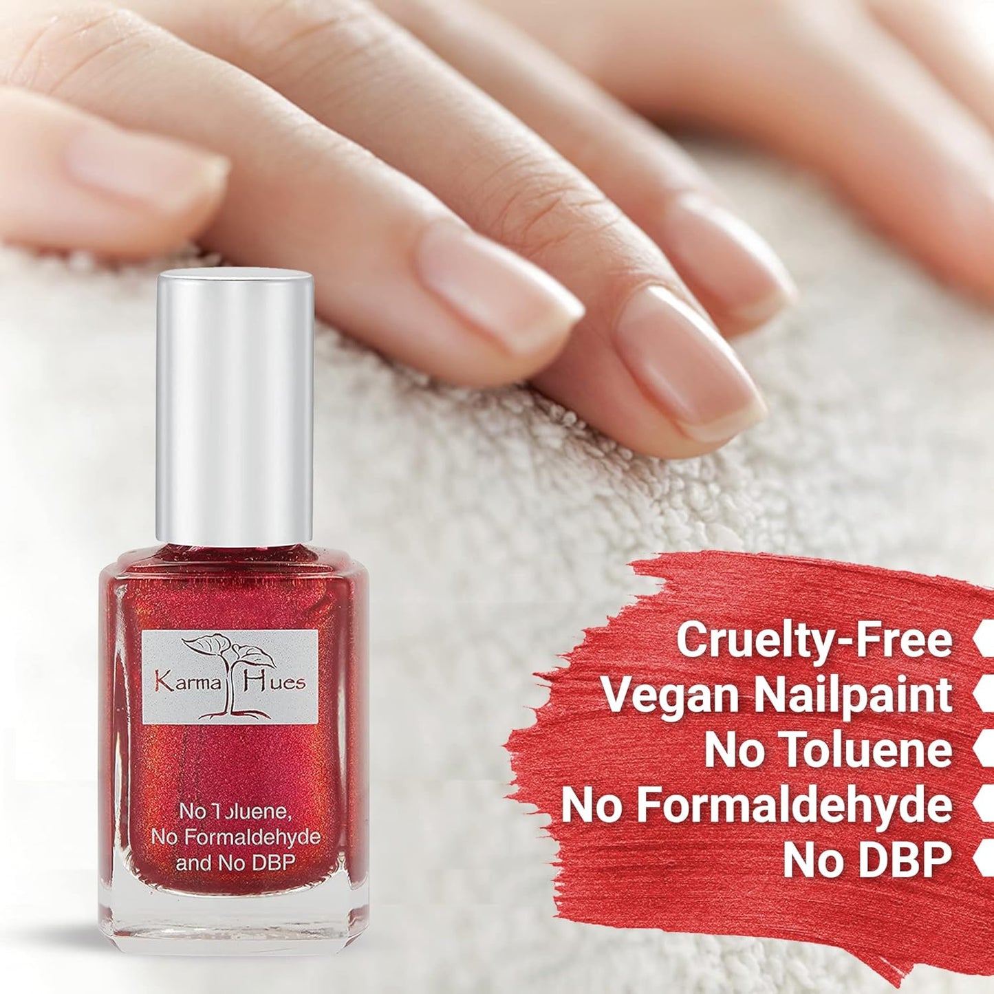 Karma Organic Natural Nail Polish-Non-Toxic Nail Art, Vegan and Cruelty-Free Nail Paint (West Palm)