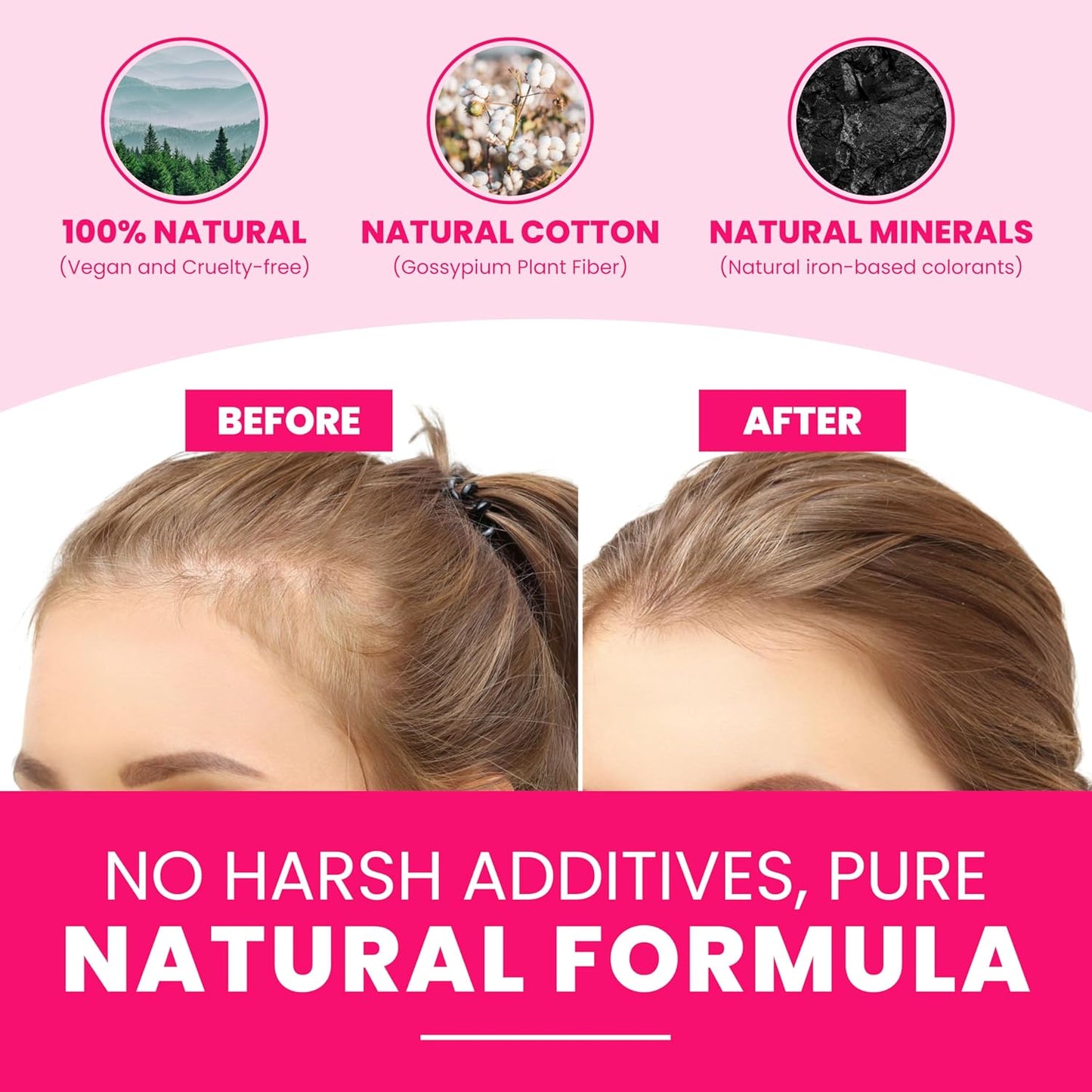 VELO Hair Building Fibers for Thinning Hair – DARK BROWN Hair Fibers for Men & Women – Covers Bald Spots, Hairline Powder, Hair Thickening Fibers – Hair Filler Powder for Fuller-Looking Hair – 30g