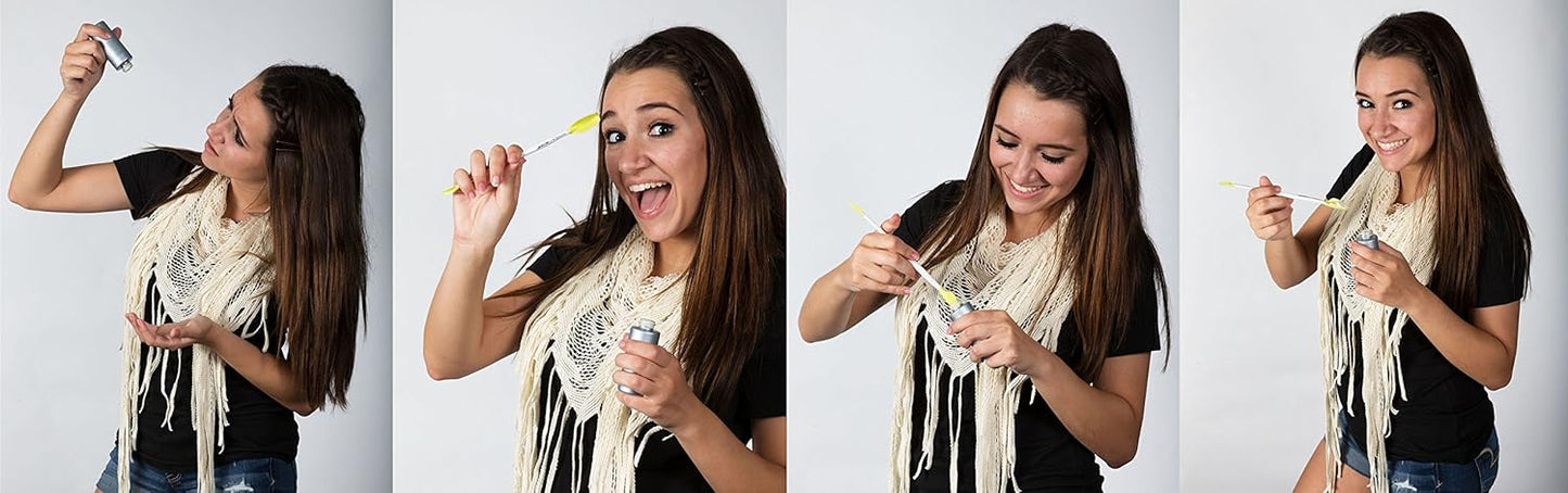 Beautiscoop Crisp White/Green Single Dual-Scoop Beauty Tool (8" Single, White/Green)