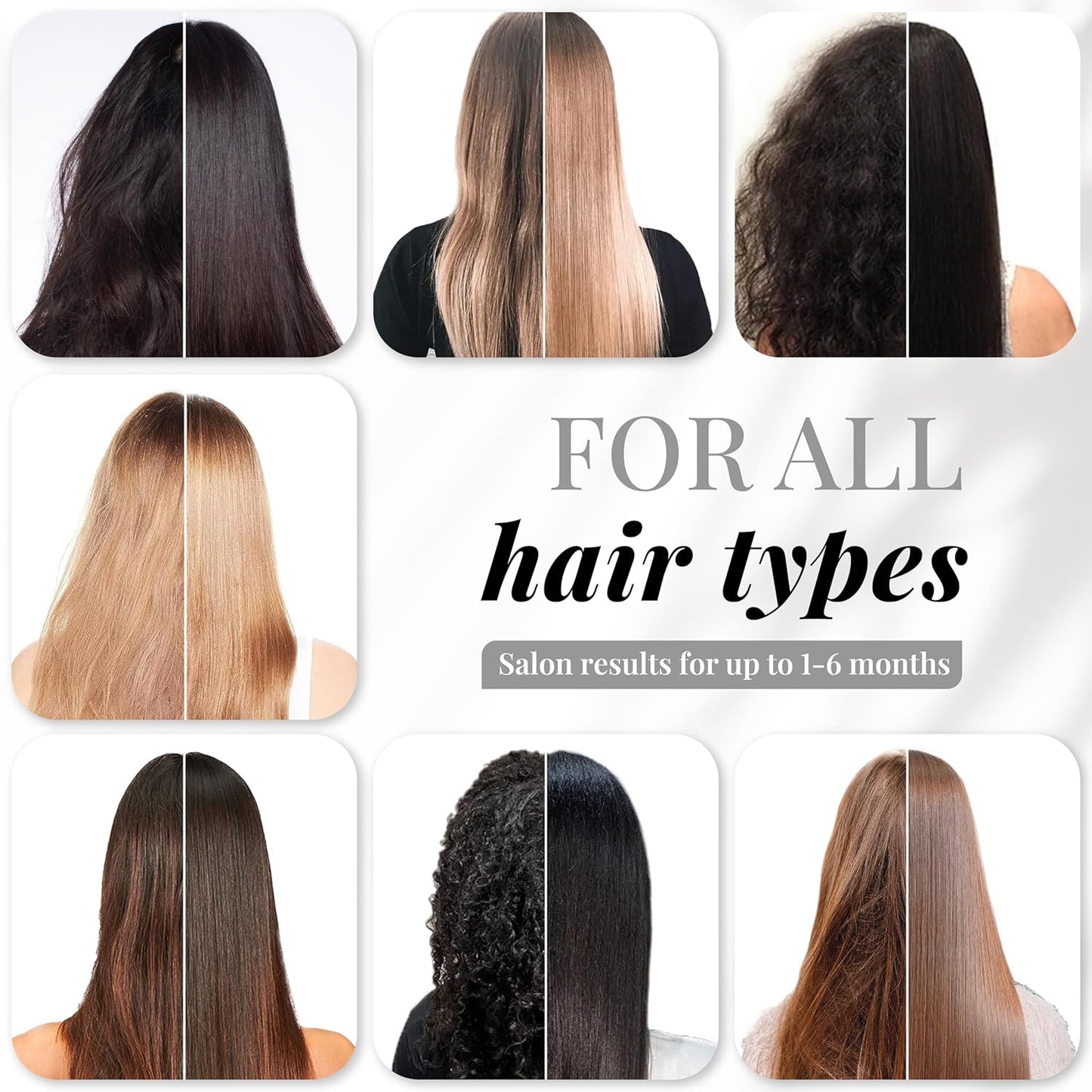 Expert Hair Sensation, Brazilian Keratin Hair Treatment - Anti Frizz for All Hair Types – Long-Lasting Straightening - Keratina Para Alisar El Pelo, Brazilian Blowout Products (500ml/16.9fl.oz)