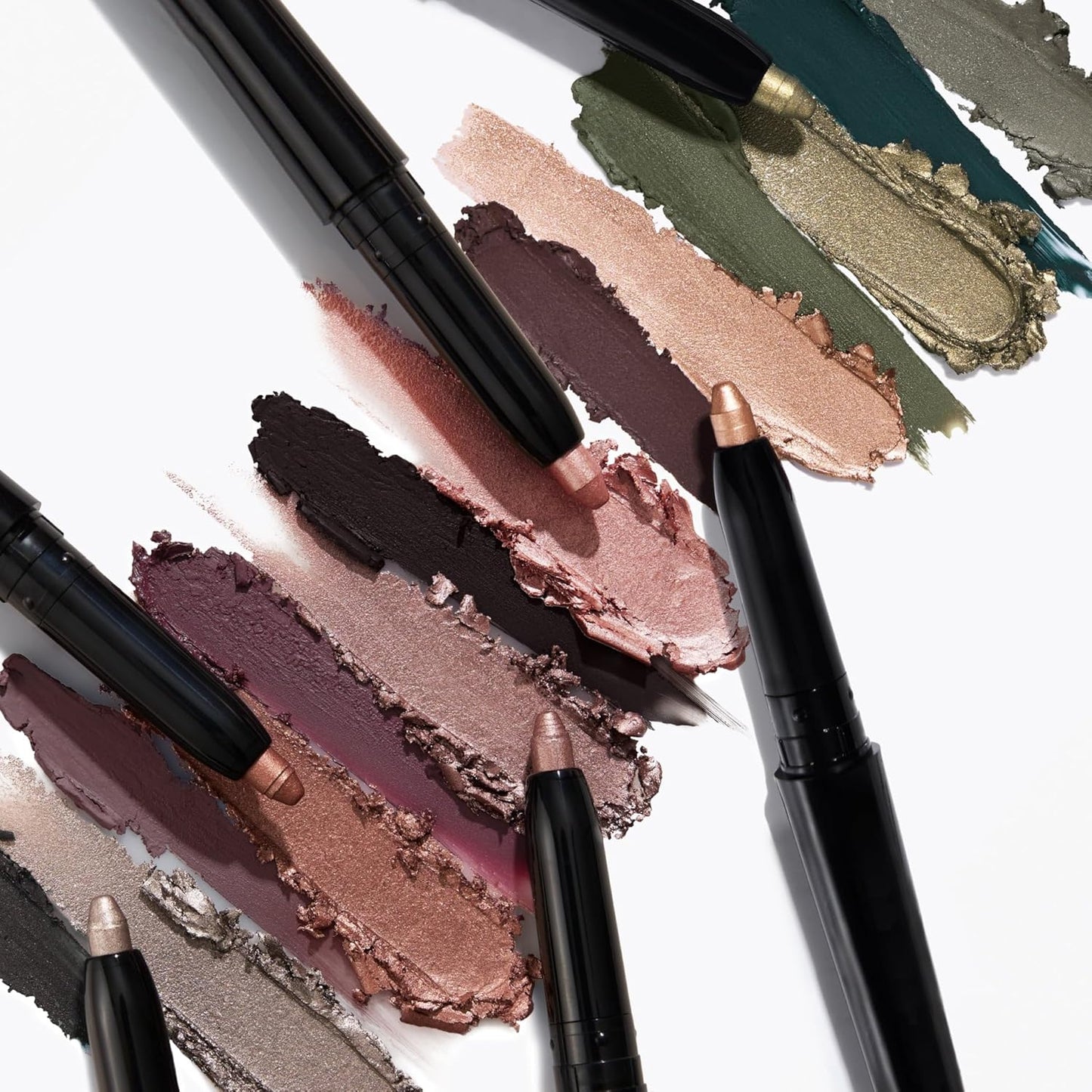 LAURA GELLER NEW YORK Swipe-n-Line Dual-Ended Eyeshadow + Eyeliner - Natural (Toasted-Brown/Rich Chestnut) - Cream Eyeshadow & Smooth Glide Eyeliner - Waterproof & Crease-free Color