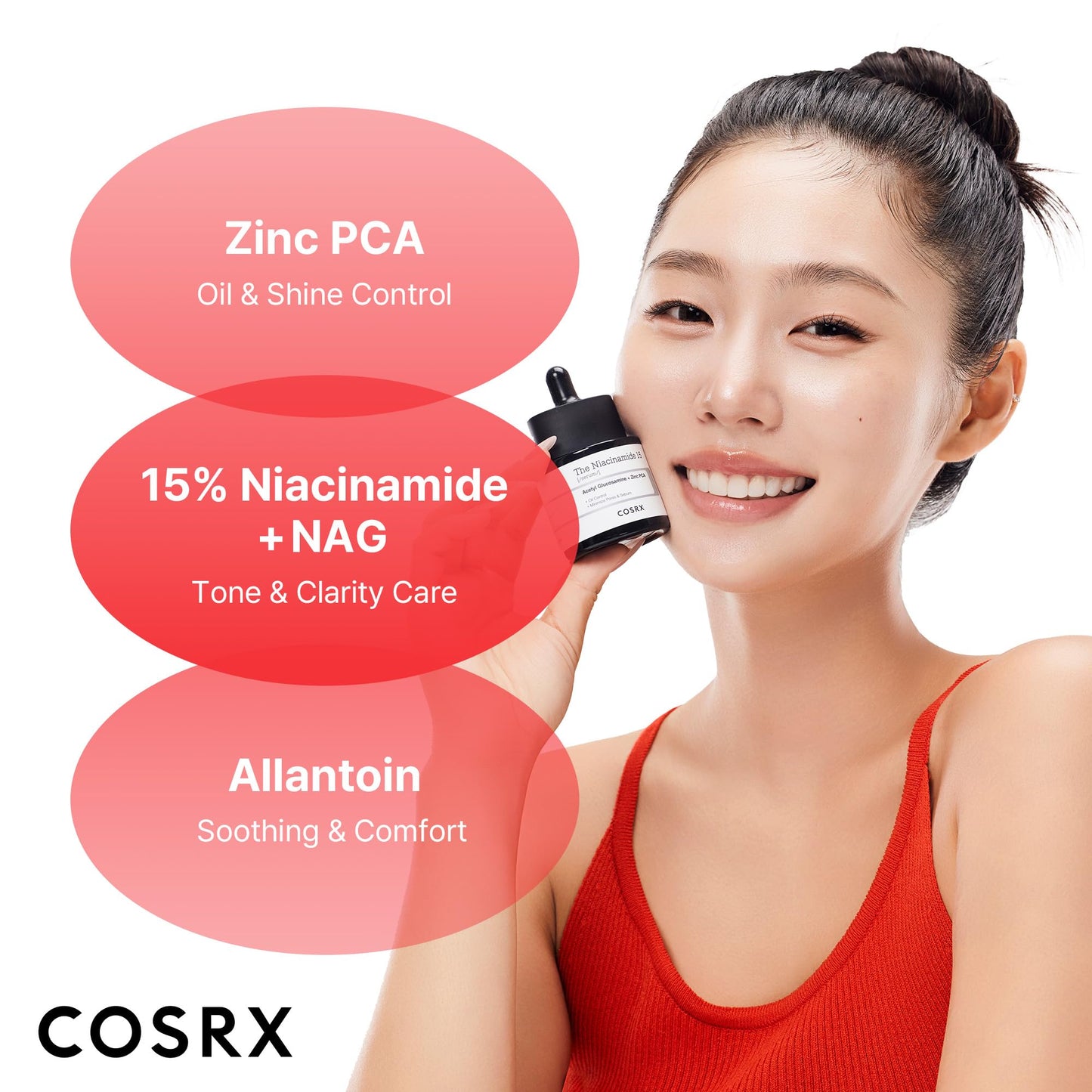 COSRX 15% Niacinamide Face Serum, 0.67 fl oz, Pore Minimizer Serum for Face, Even Skin Tone, Korean