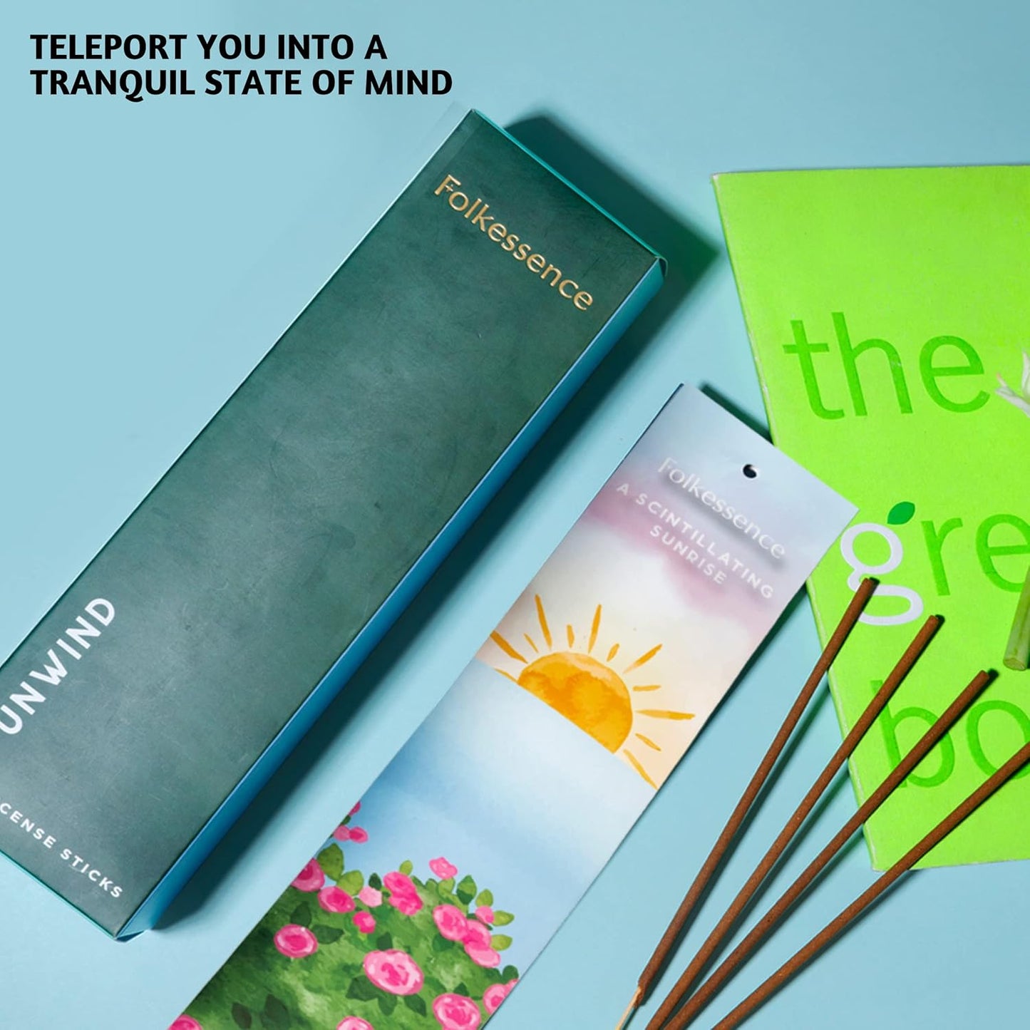 Folkulture Incense Sticks | Set of 6 (120 Fall Insence-Sticks) with 45 Mins Burn Time | Non Toxic Balsam Cedarwood, Oud, Jasmine, Pumpkin Spice Incense | Organic Peppermint Inscents-Sticks