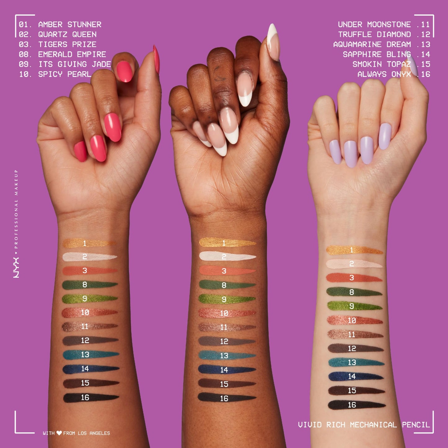 NYX PROFESSIONAL MAKEUP Mechanical Eye Pencil, Vivid Rich Mechanical, Creamy Retractable Eyeliner
