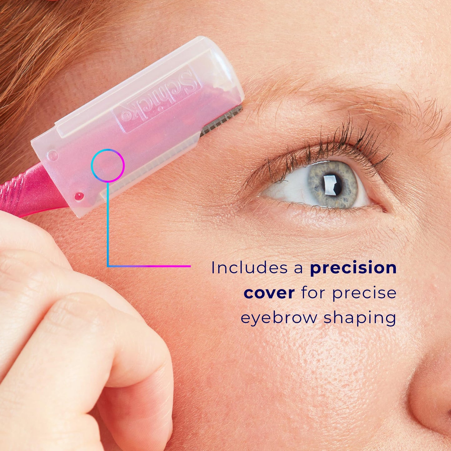 Schick Hydro Silk Touch-Up Dermaplaning Tool with Precision Cover, 3ct | Dermaplane Razor, Face