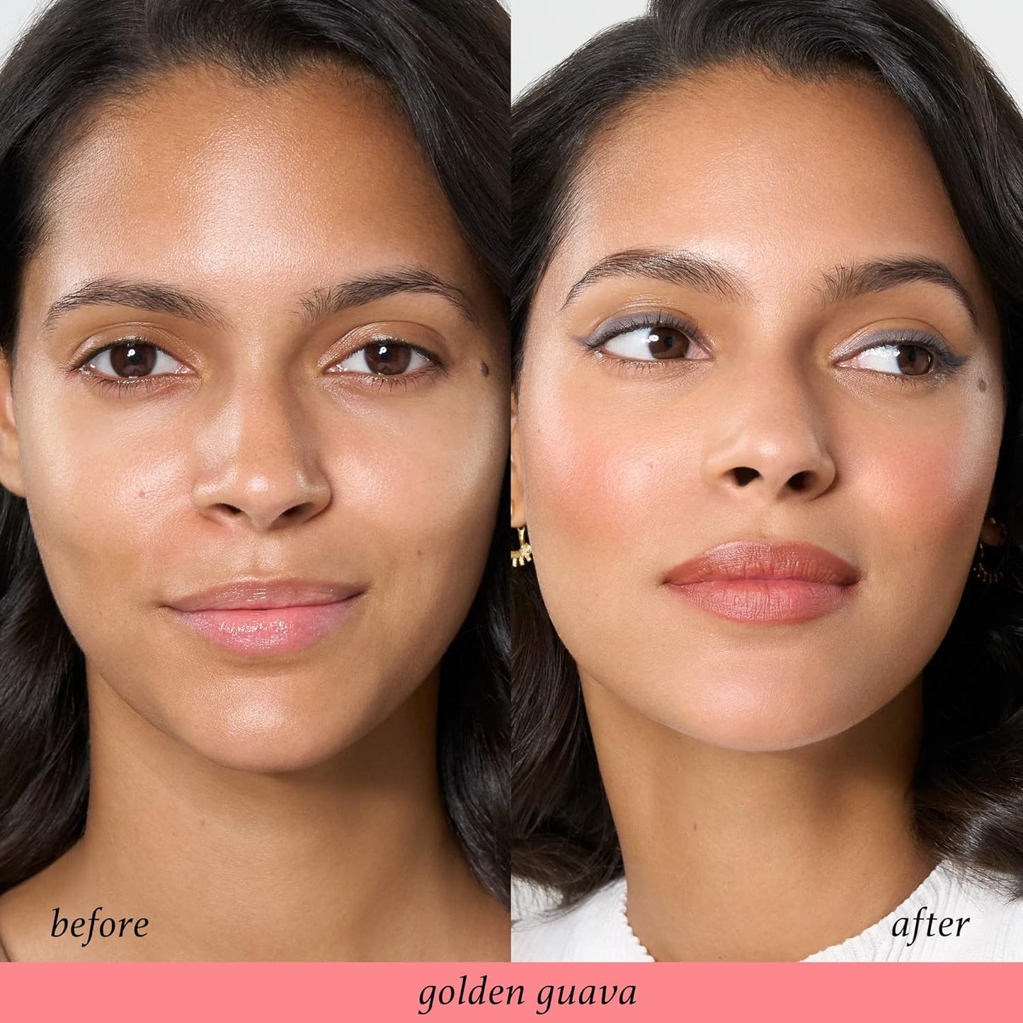 Julep Skip The Brush Cream to Powder Blush Stick - Golden Guava - Blendable and Buildable Color - 2-in-1 Blush and Cheek Makeup Stick