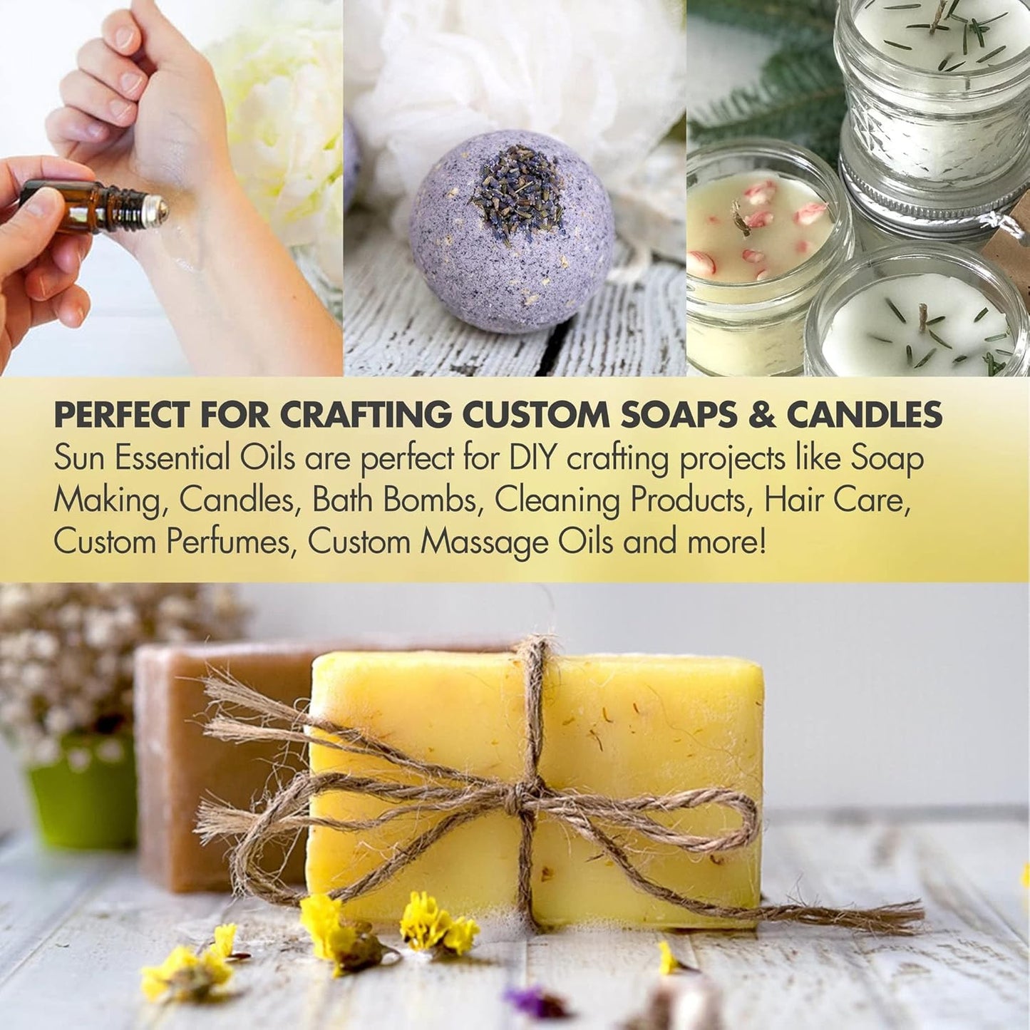 Sun Essential Oils – 4 oz Australian Sandalwood Essential Oil with Dropper for Diffuser, Skin, Aromatherapy Massage, Humidifier, Scent for Candle, Lotion & Soap Making at Home, Fragrance for Room