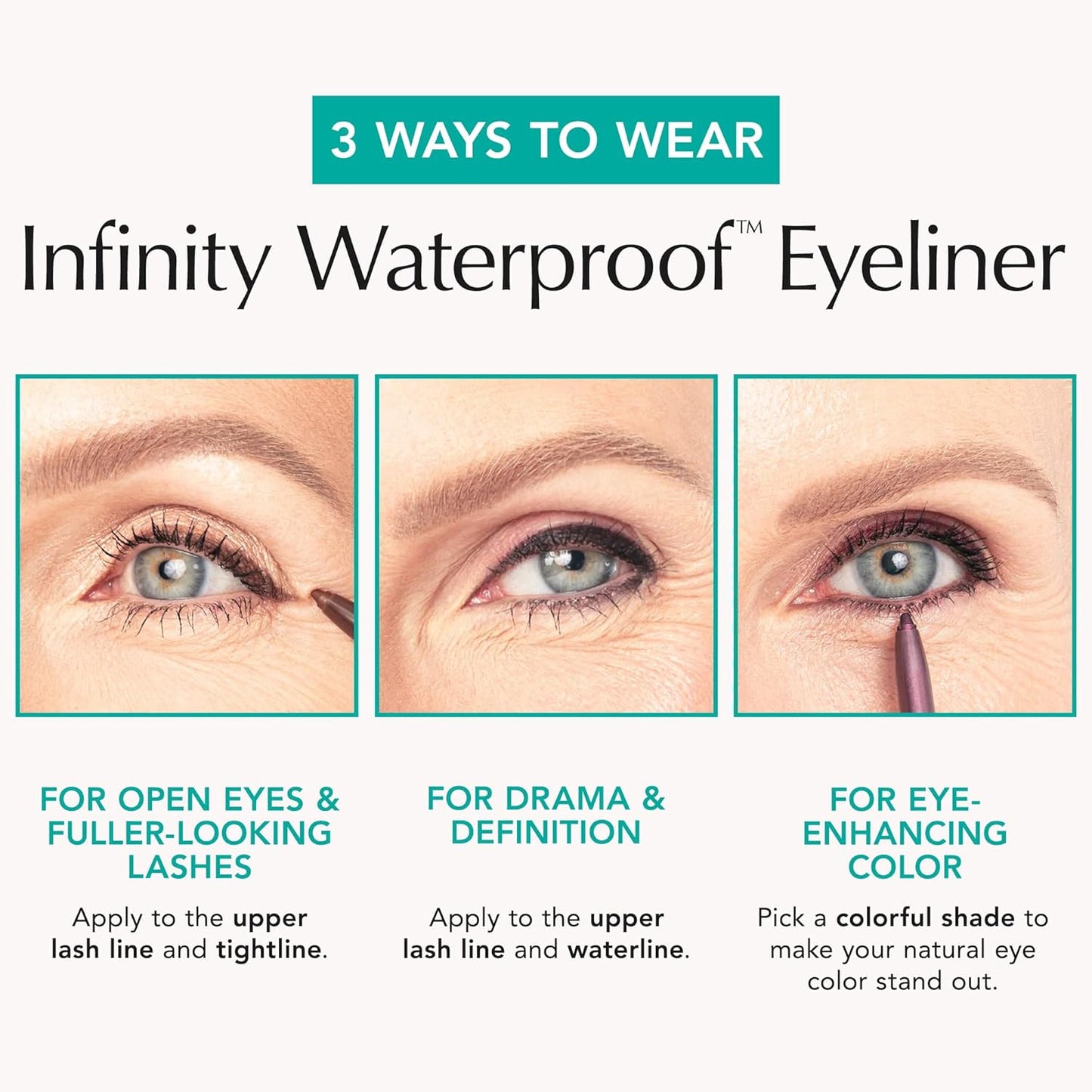 Thrive Causemetics Infinity Waterproof Eyeliner Pencil, Built In Sharpener & Smudge Tip, Long Lasting, Smudge Proof, Hyaluronic Acid & Shea Butter, Vegan, Cruelty Free, Nalie (Chocolate Brown Shimmer)