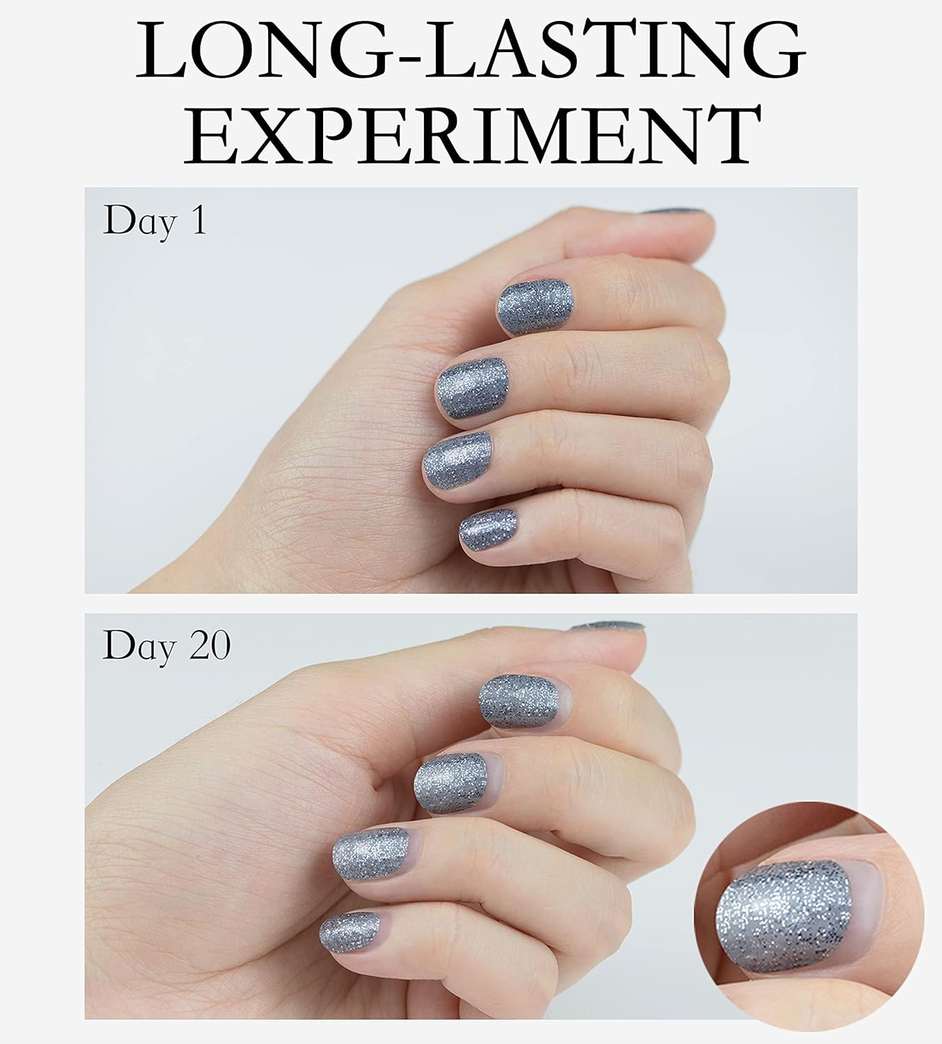 Nail Polish Strips Long Lasting, 20Pcs Wraps, Easy Apply& Remove Salon Quality Gel Nail Stickers (Dry Prune Pink)
