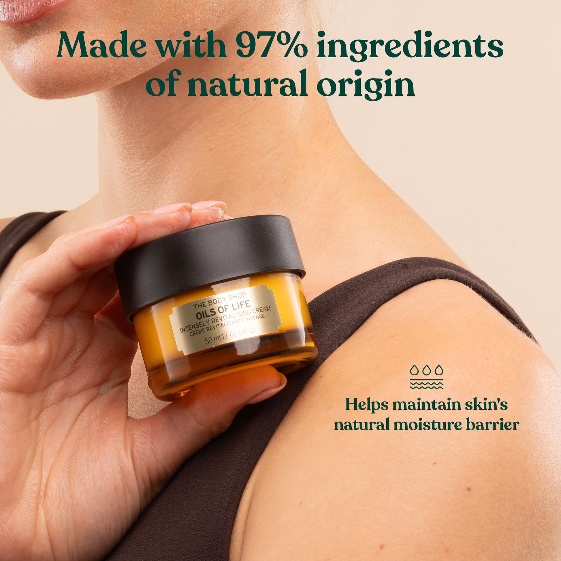 The Body Shop Oils of Life Intensely Revitalizing Cream - Lightweight, Nourishing Cream