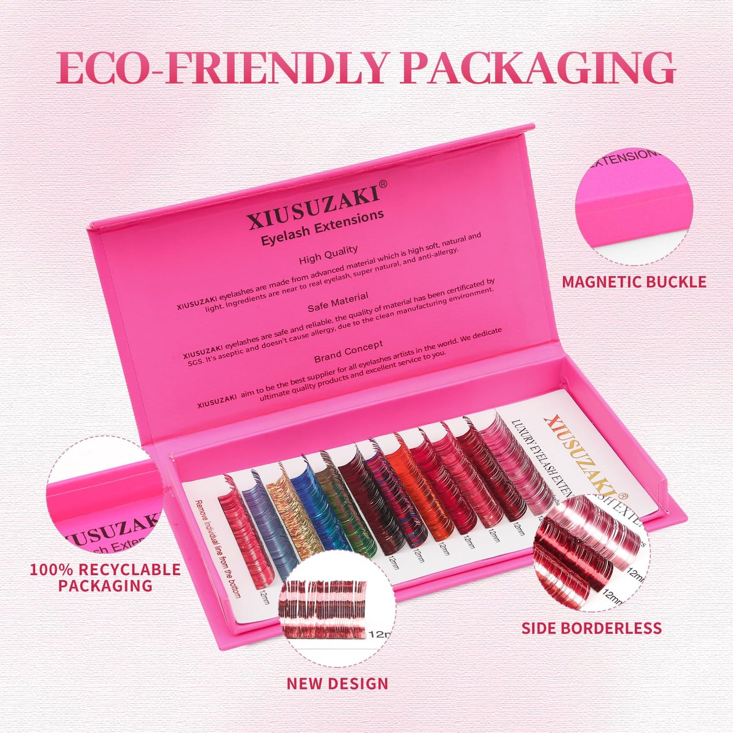 Glitter Spike Tinsel Eyelash Extensions 0.07 Colored Lashes Extension D Curl Lashes 15mm Lash Extensions Soft False Eyelashes Volume Lashes 12 Rows Professional Use(Glitter,0.07-D,15mm)