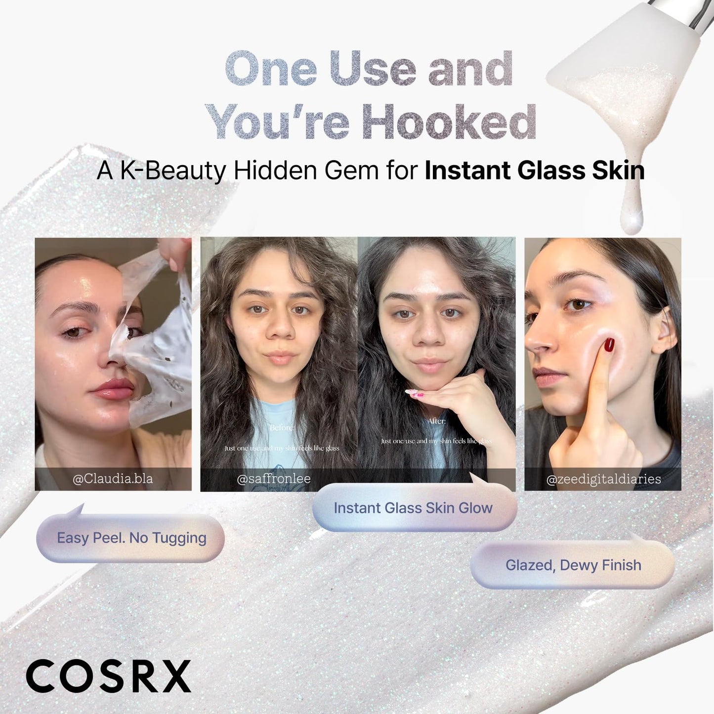 COSRX PDRN EXOSOME Glaze Wrapping Overnight Mask, Instant Glow, 1.69 fl oz