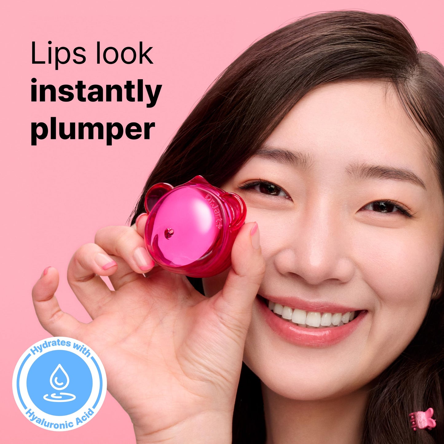 Dr.Jart+ Vital Hydra Solution Jelly Bear Korean Overnight Lip Mask with Hyaluronic Acid, Sheer Pink