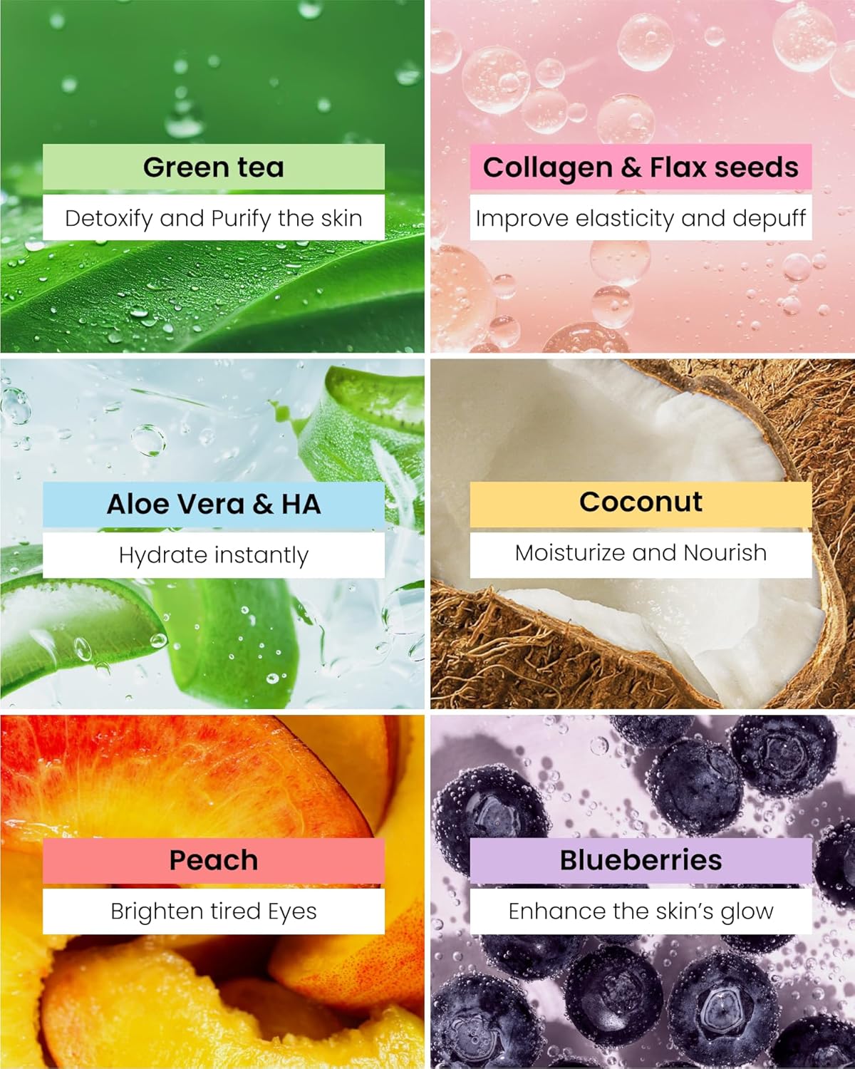 PLANTIFIQUE Superfood Under Eye Patches – 24 Pairs with Hyaluronic Acid for Dark Circles & Puffy Eyes – Anti-Aging Skincare Gel Mask, Gift for Women & Men