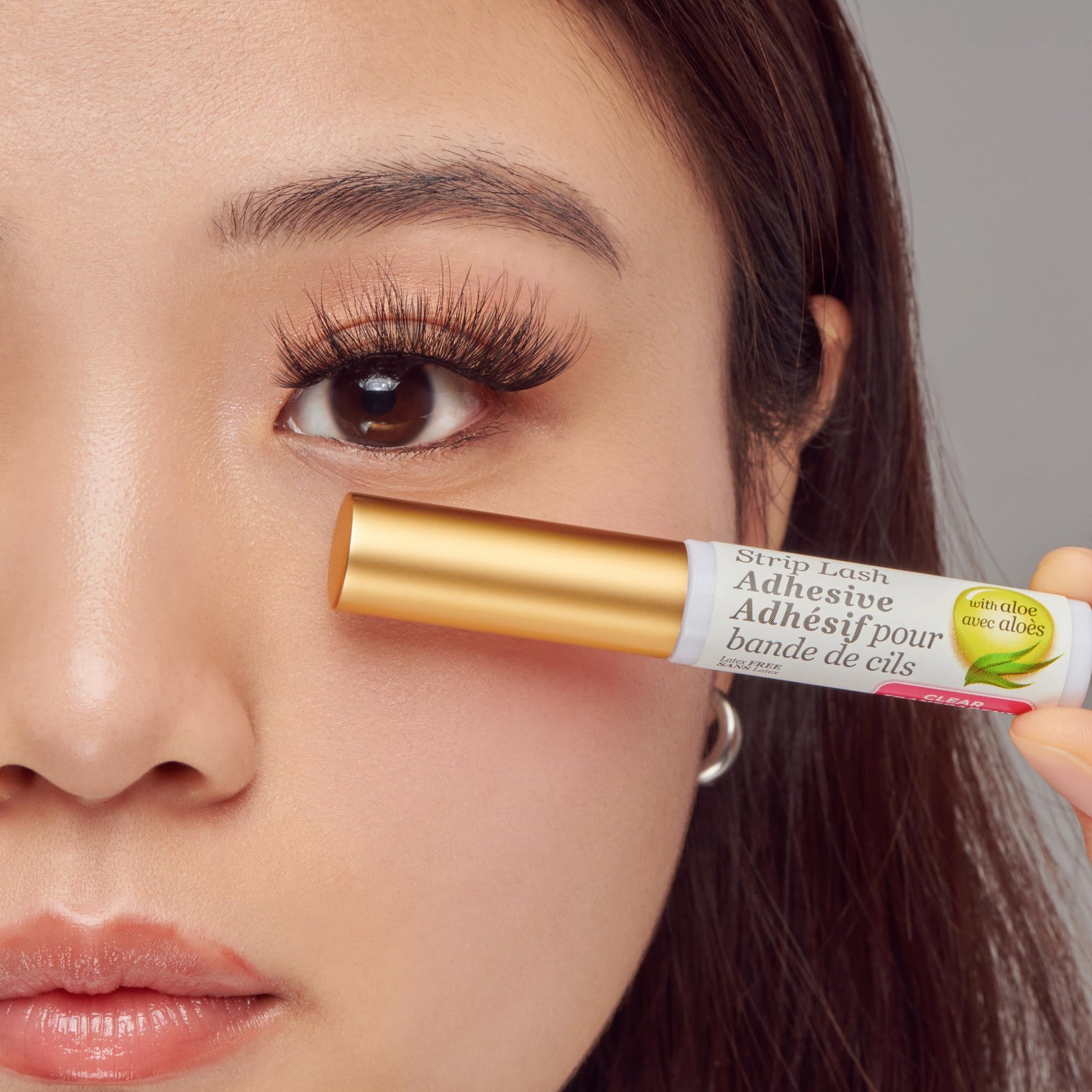Kiss Lash Adhesive, Lash Glue, 24hr Strip Eyelash Adhesive, Clear, Includes Lash Adhesive, Long
