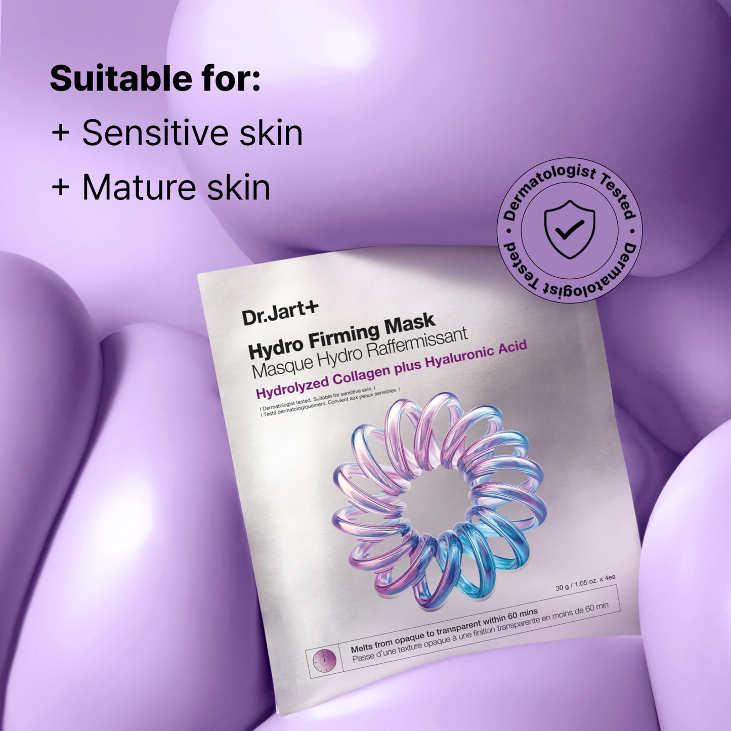 Dr.Jart+ Hydro Firming Korean Face Mask with Collagen and Hyaluronic Acid| Korean Skin Care