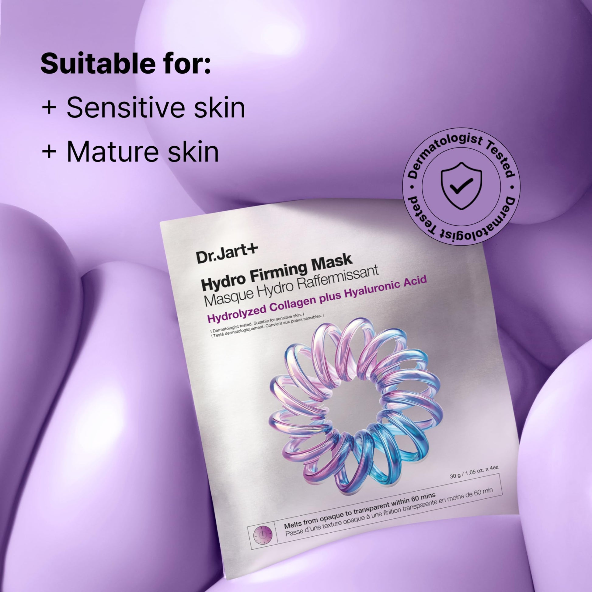 Dr.Jart+ Hydro Firming Korean Face Mask with Collagen and Hyaluronic Acid| Korean Skin Care