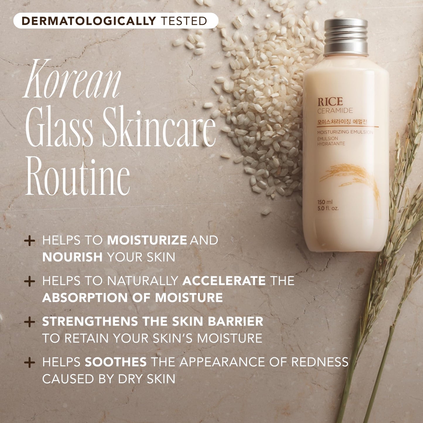The Face Shop Rice Ceramide Moisturizing Skincare Set - Toner & Moisturizer, Korean Skin Care with