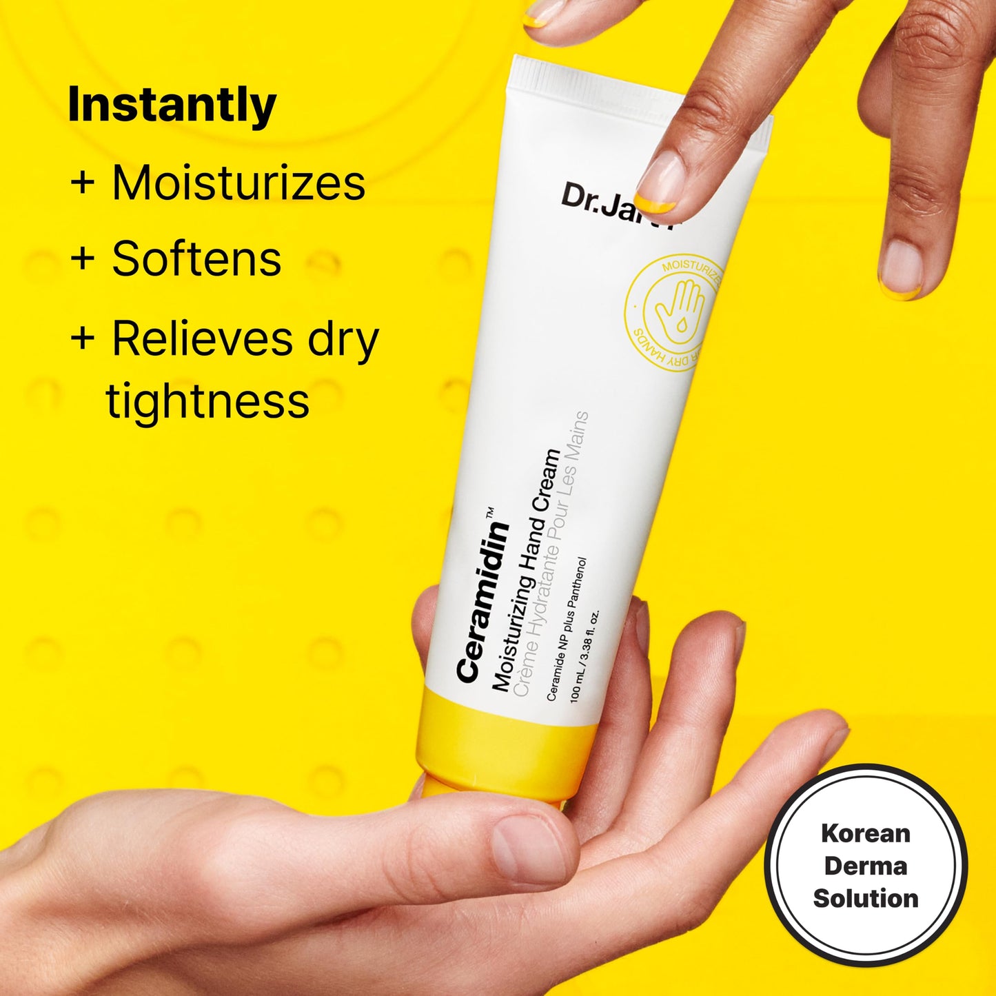 Dr.Jart+ Ceramidin Moisturizing Korean Hand Cream For Dry Hands with Ceramides and Panthenol |