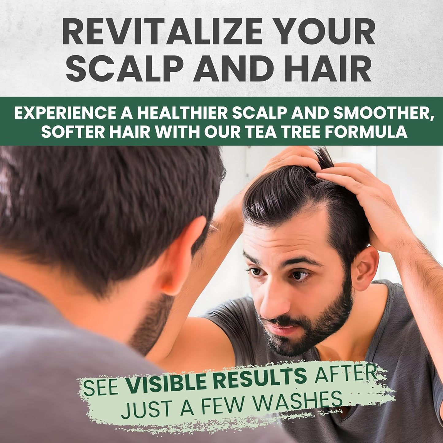 Tea Tree Oil Shampoo MaxTherapy, Itchy Scalp Relief, Refreshes & Cleanses Dandruff & Buildup, Clarifying for Oily Hair, Women & Men, 16 fl oz