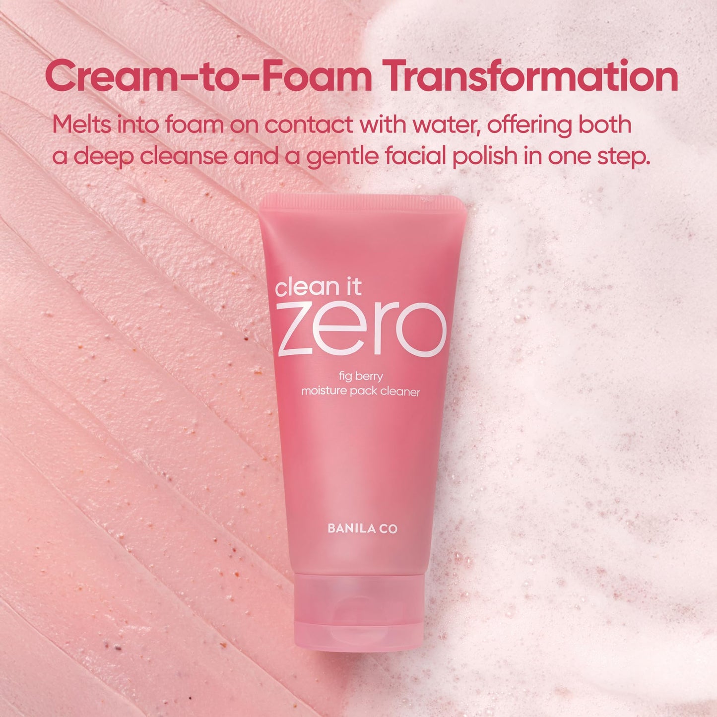 BANILA CO Clean It Zero Fig Berry Moisture Facial Wash - Vegan (6.34 oz)