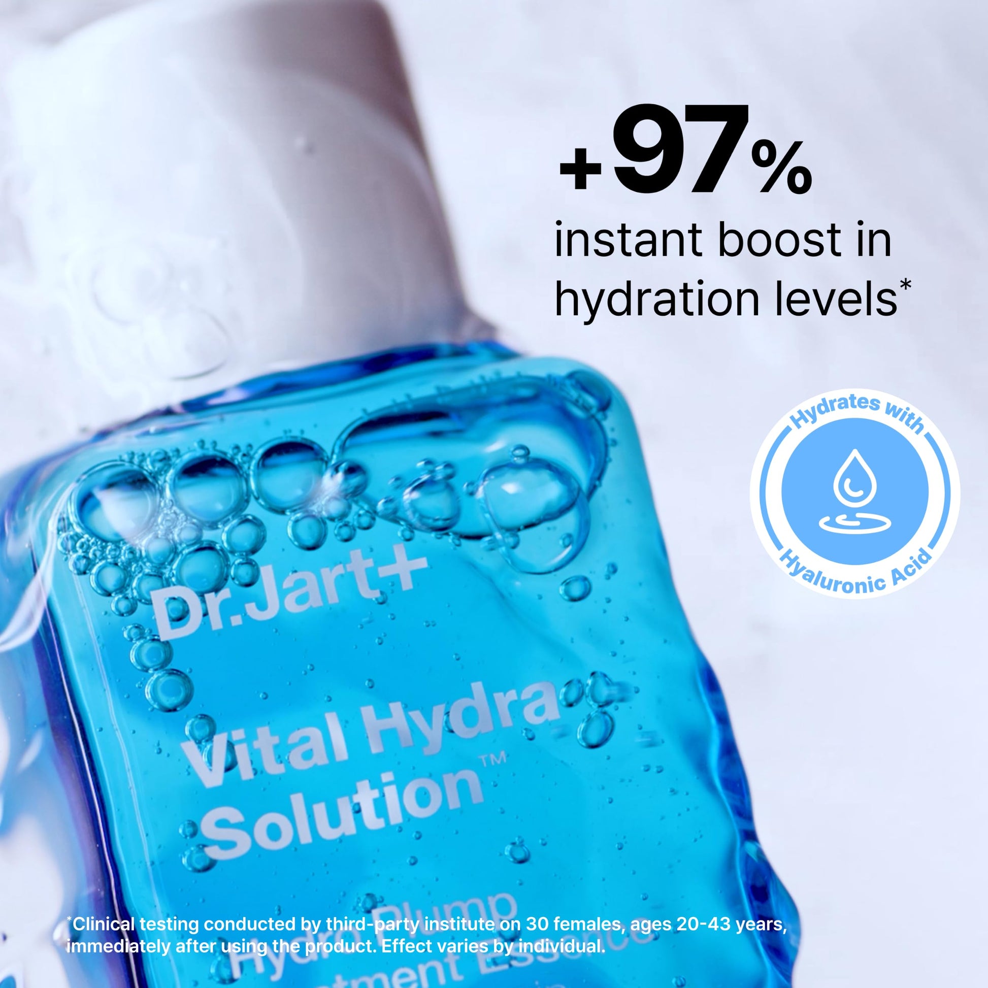 Dr.Jart+ Vital Hydra Solution Hydro Plump Treatment Korean Essence with Hyaluronic Acid for Glass