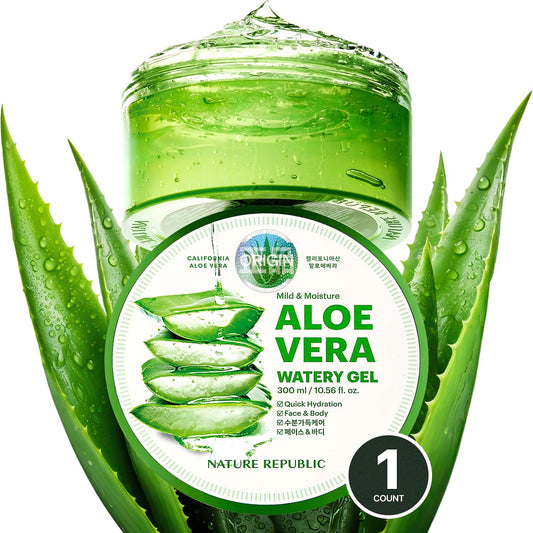 Nature Republic Mild & Moisture Aloe Vera Watery Gel (1 PCS) | Hydrating & Moisturizing