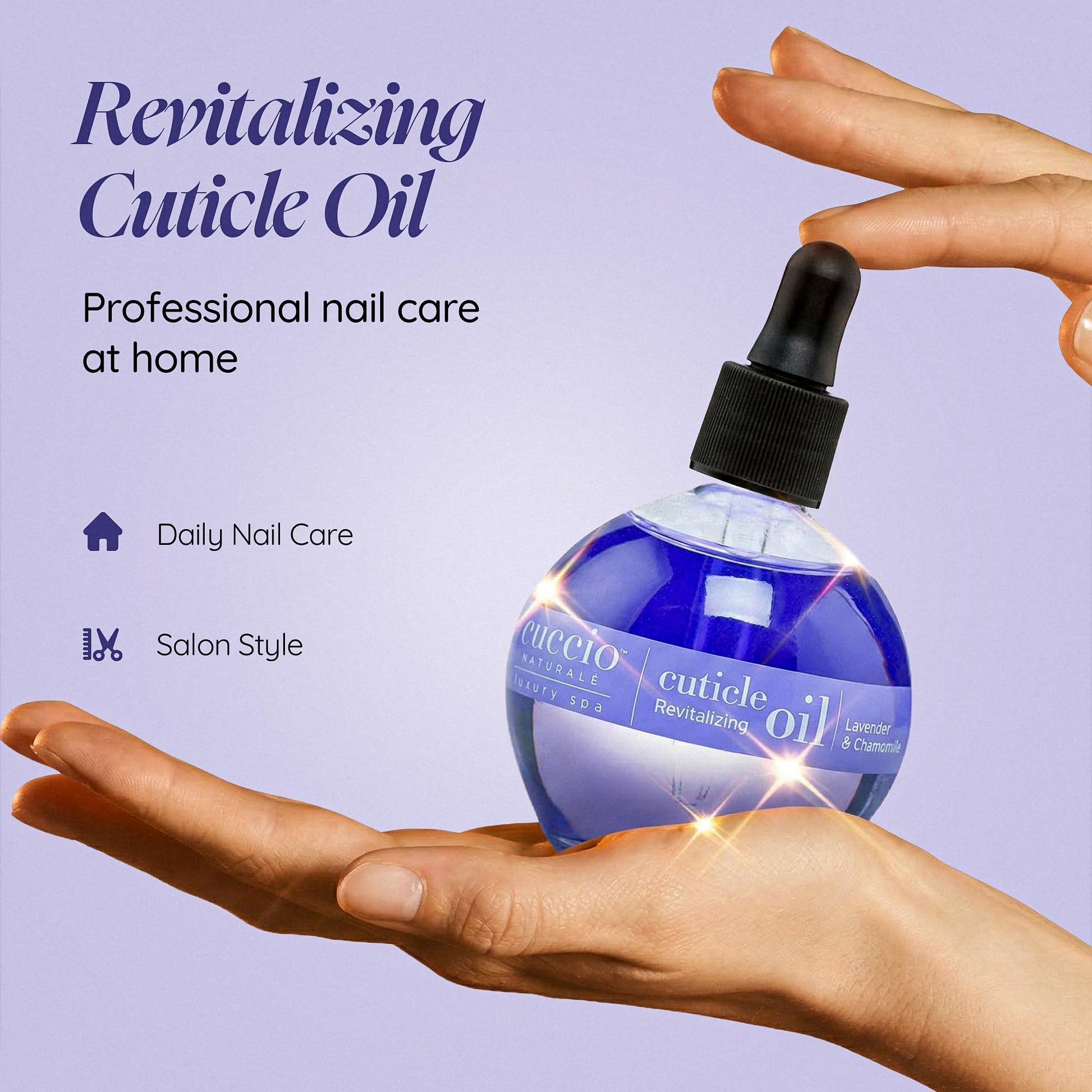 Cuccio Naturale Lavender & Chamomile Revitalizing Cuticle Oil, Lightweight Fast-Absorbing Hydrating