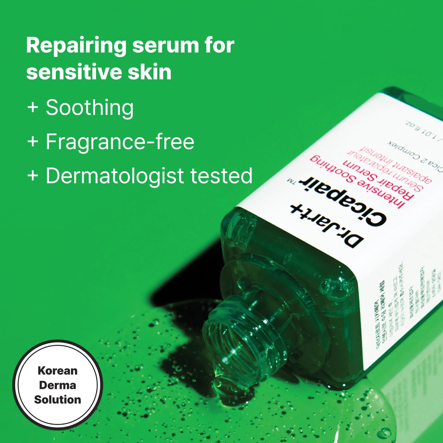 Dr.Jart+ Cicapair Sensitive Skin Korean Face Serum for Redness and Barrier Repair with Centella