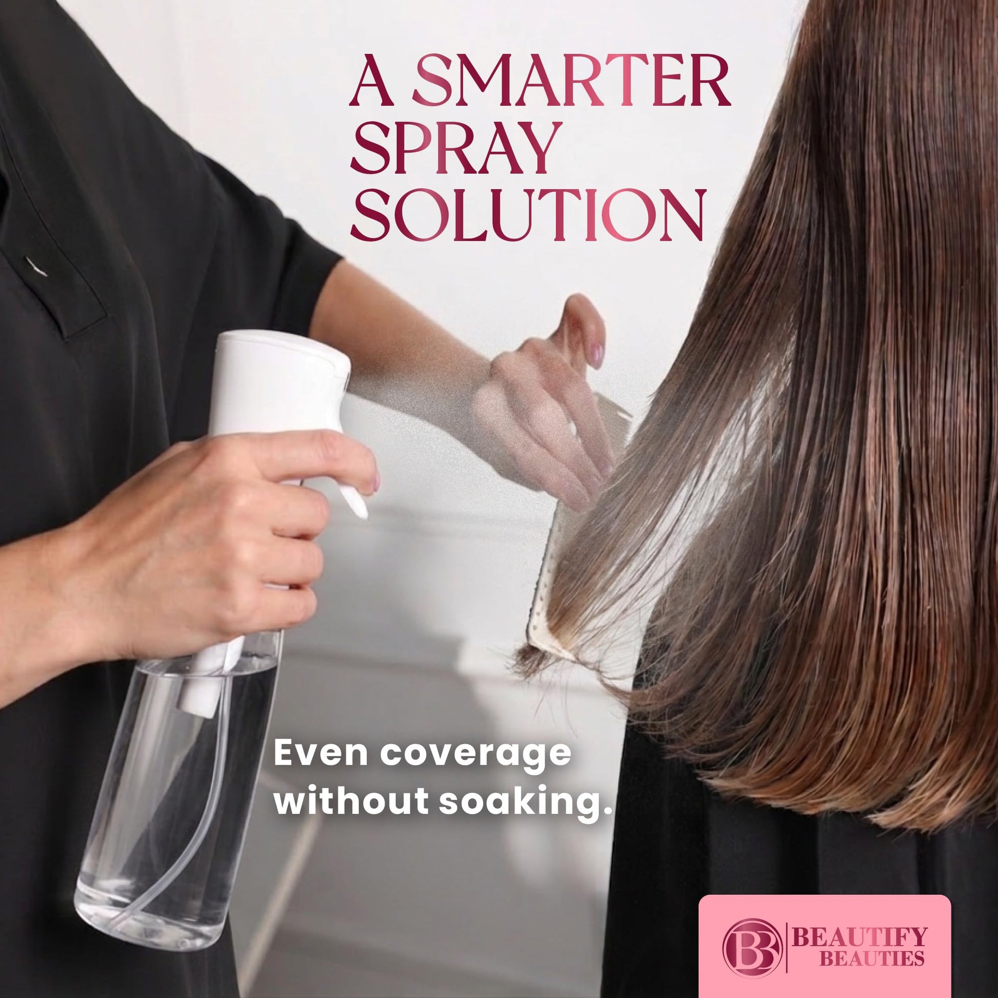 BeautifyBeauties Continuous Spray Bottle for Hair, 24 oz Mister Spray