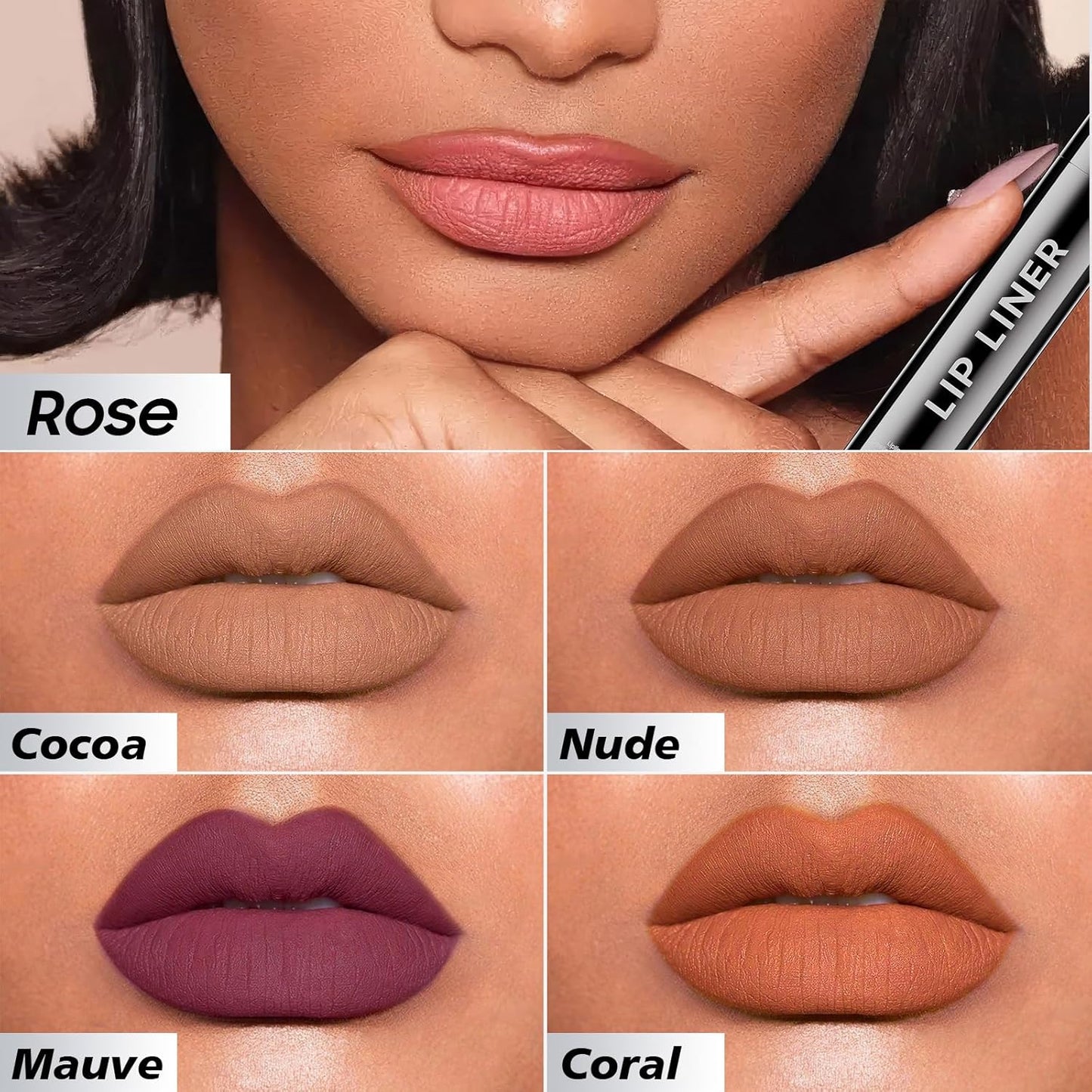 Lip Stain Peel Off Lip Liner - Long Lasting Comfortable Vivid Color Peel Lip Stain Smudge Proof Finish, Create A Charming Vibrant Lip Color Makeup For All Skin Types with All-Day (#04 Coral)