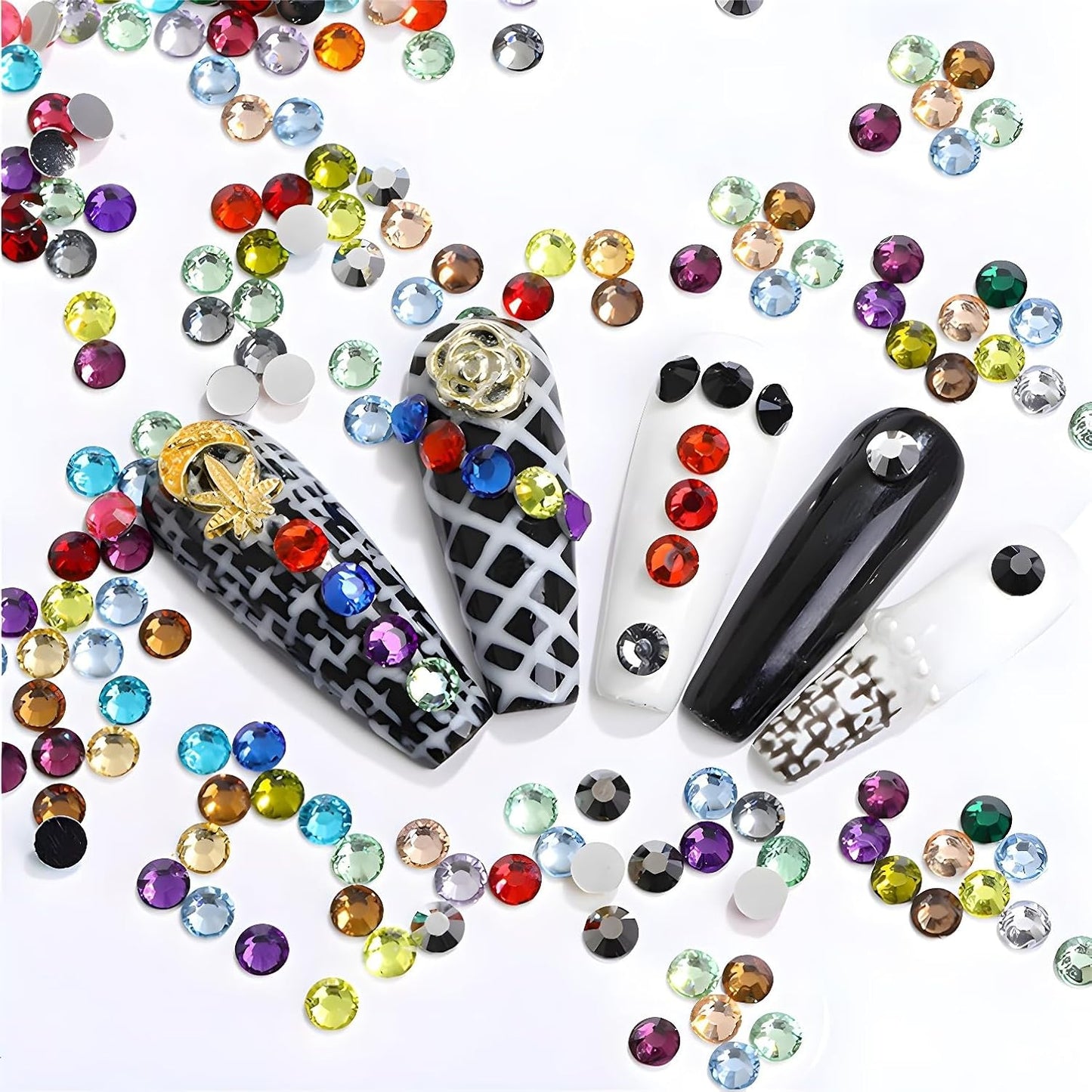 Flatback Rhinestones Round Gems for Nails Art and Crafts 620Pcs SS30 6mm Glitter Crystals Stone DIY Bags Clothes Shoes (Purple)