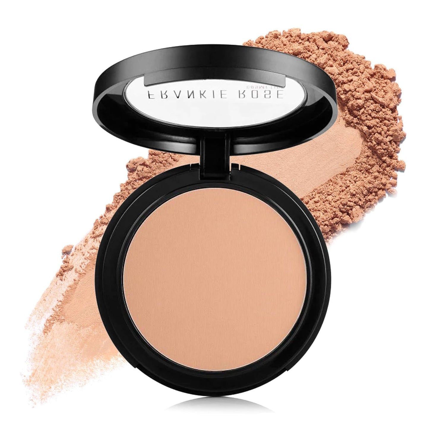 Frankie Rose Cosmetics Powder Foundation – Full Coverage Face Powder For Pores & Imperfections, Evens Out Skin Tone & Shine-Control | 58 Grams (Buff)