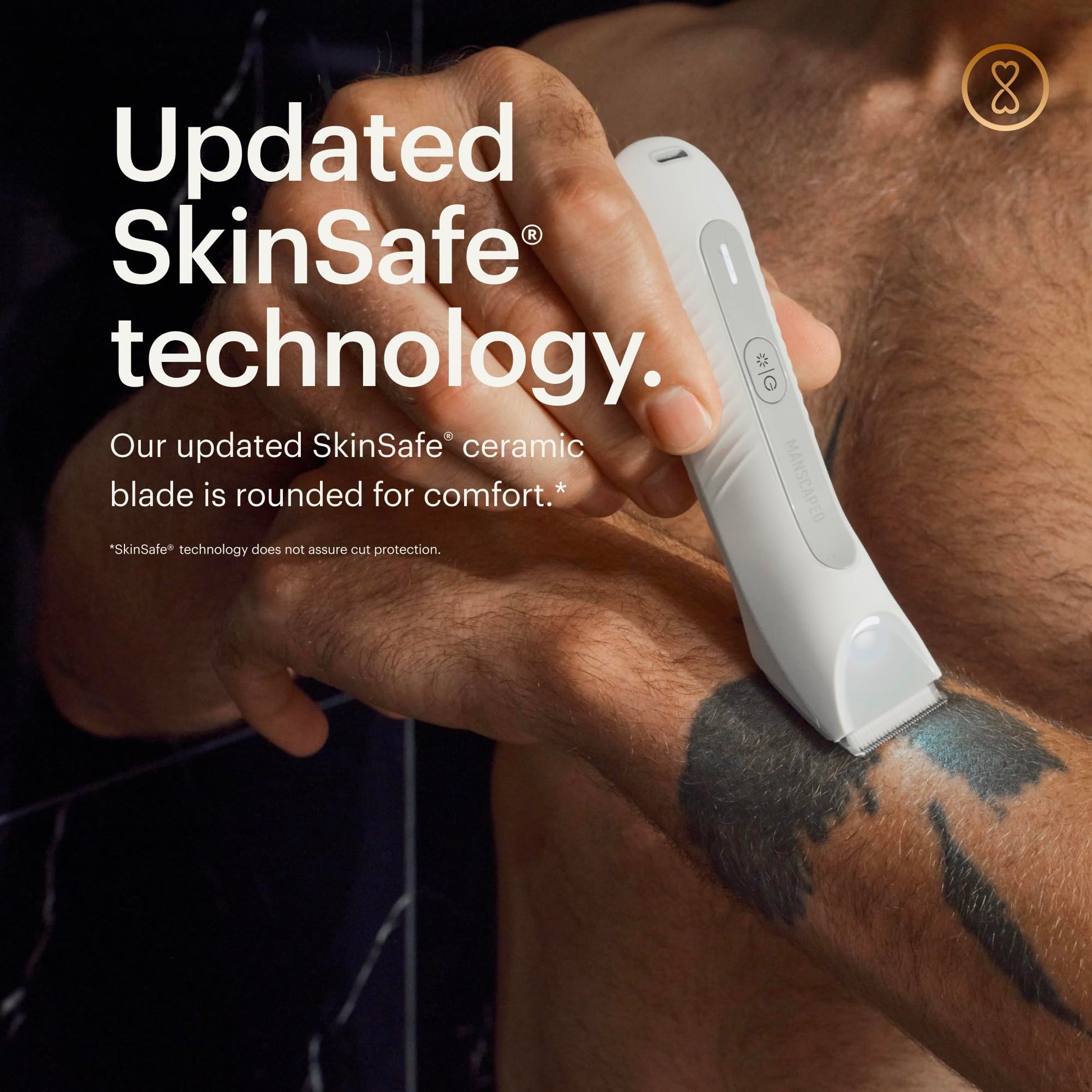 MANSCAPED® The Lawn Mower® 3.0 Plus - Groin, Body & Bikini Hair Trimmer, Updated SkinSafe® Trimmer