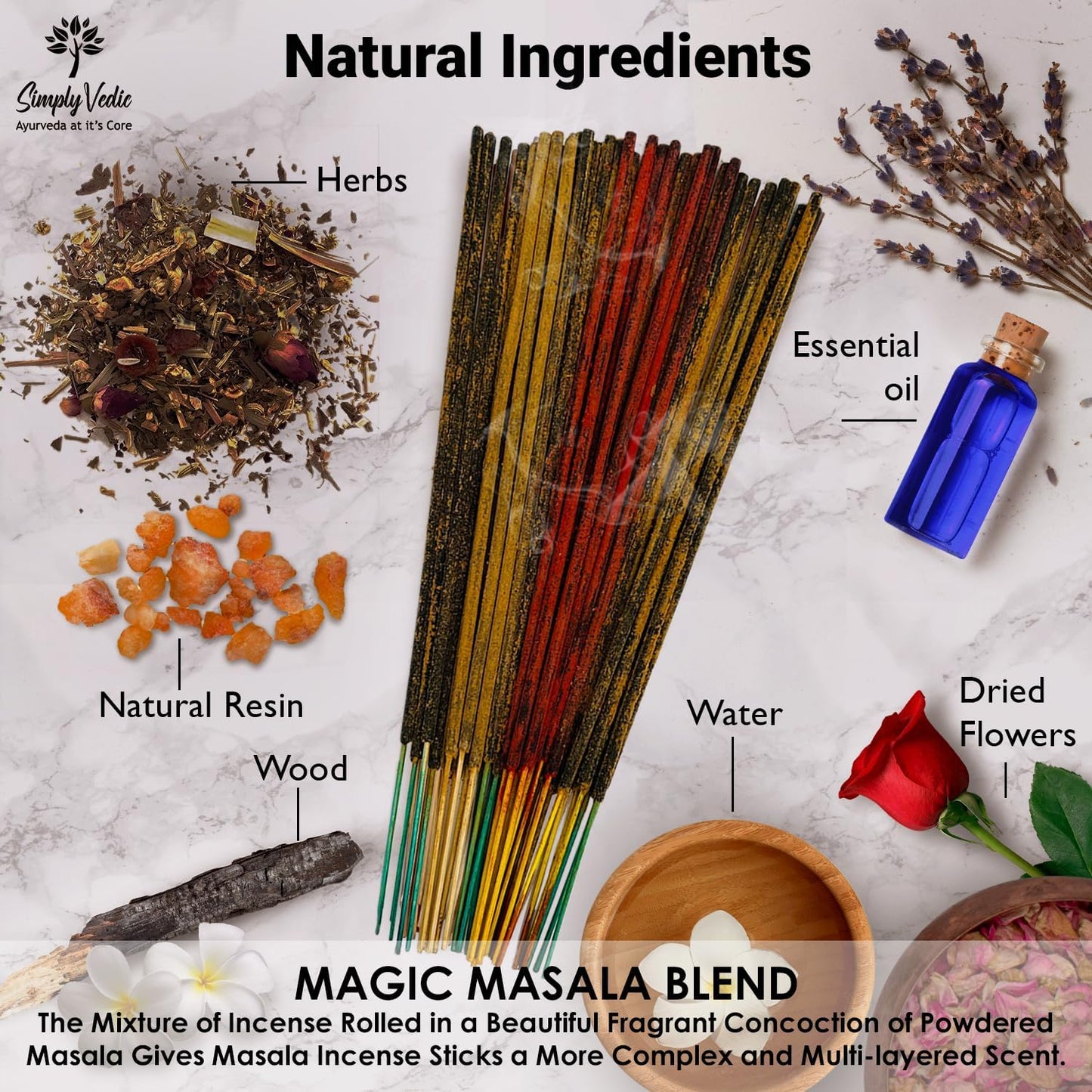 7 Chakra Incense Sticks, Aromatic Bliss for Balance & Healing| Handcrafted 140 Sticks with Pure Natural Scents to Align Energy Centers, Aromatherapy, Meditation, Yoga, Promote Relaxation