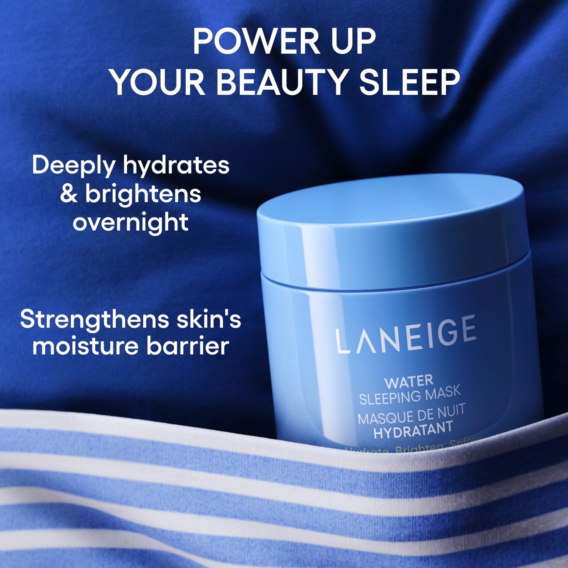 LANEIGE Water Sleeping Mask: Hydrating Korean Overnight Face Mask with Hyaluronic Acid Blend &