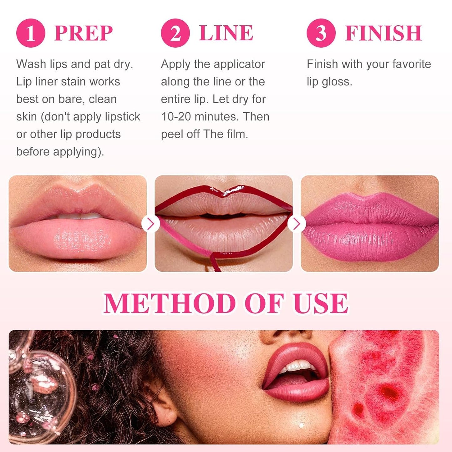 Lip Stain - Lip Stain Peel Off Long-Lasting with Matte Finish Waterproof & Transfer-Proof, Lip Liner Moisturizing & Nourishing Non-Stick Cup Highly Pigmented Color Lip Tint (05 Nude)