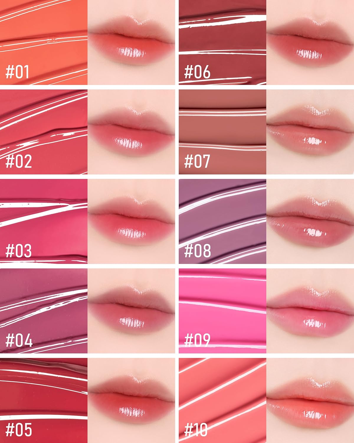 THESAEM Saemmy's Ade Shot Tint - Korean Lip Titnt, Water Gel Lip Stain with Plump Glowy Moisturizing Finish, Buildable Radiant Gloss, Long-Lasting Comfort, 0.1 fl.oz. (05 Rose Hibiscus)