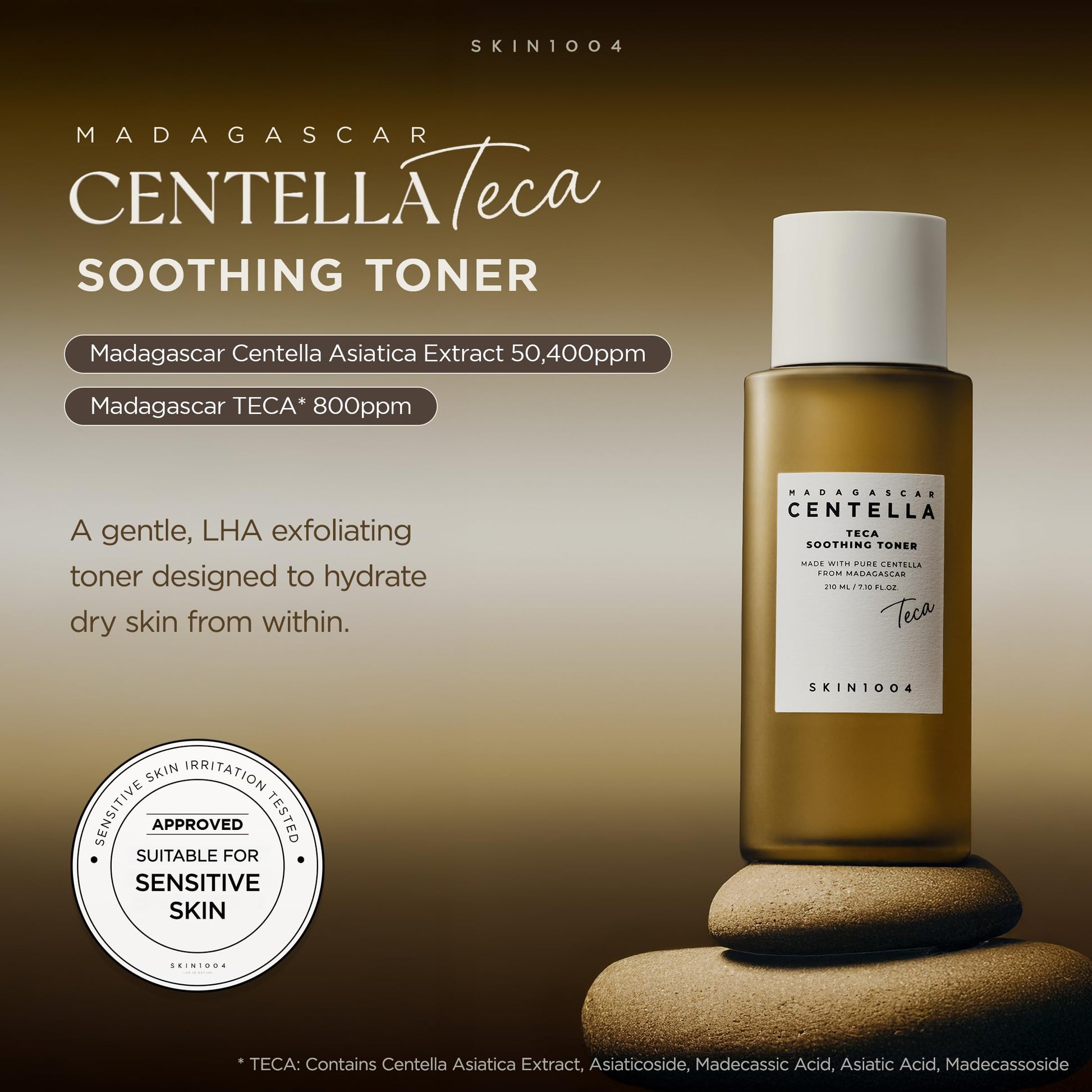 SKIN1004 Madagascar Centella TECA Soothing Toner, 50X Centella Toner for Soothing & Moisturizing