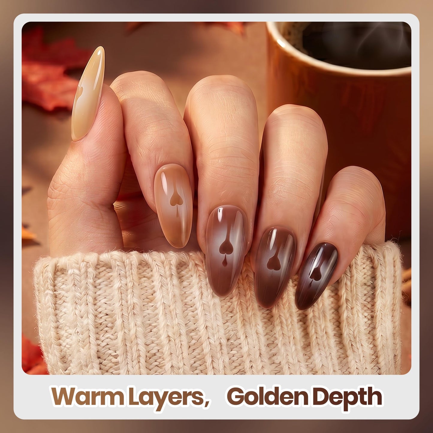Beetles Brown Gel Polish Set, Fall Whisper Collection, 6 Fall Colors