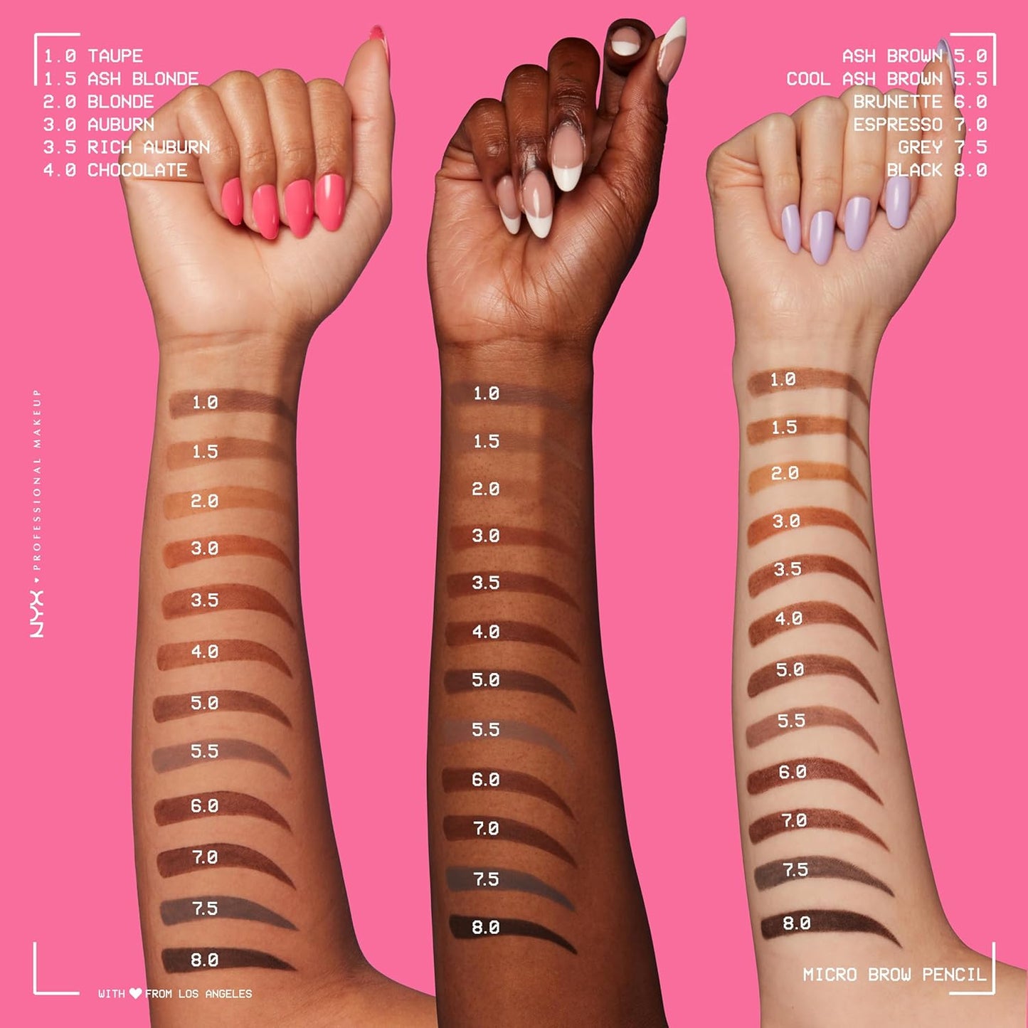 NYX PROFESSIONAL MAKEUP Micro Brow Pencil, Precise Eyebrow Pencil - Taupe