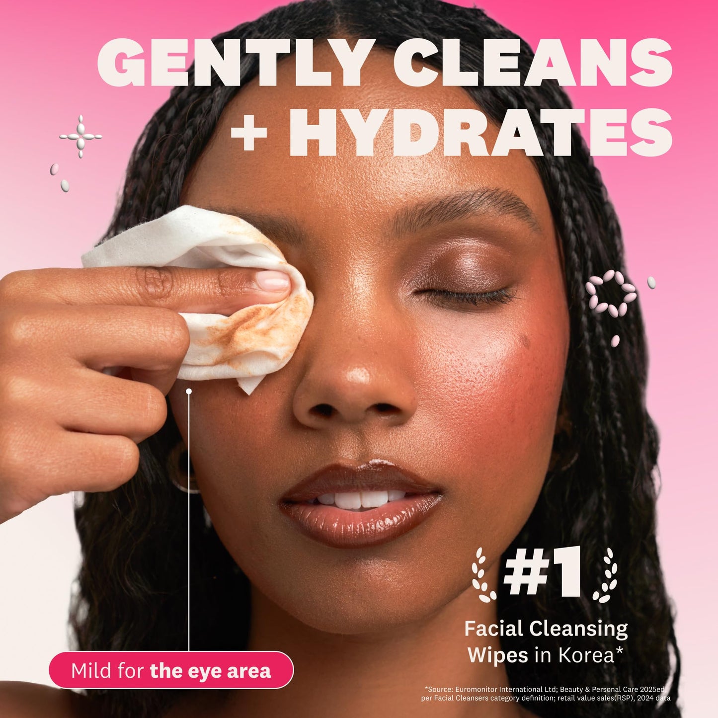 THE FACE SHOP Rice Water Bright Makeup Remover Wipes for Face, Moisturizing, Infused with Rice