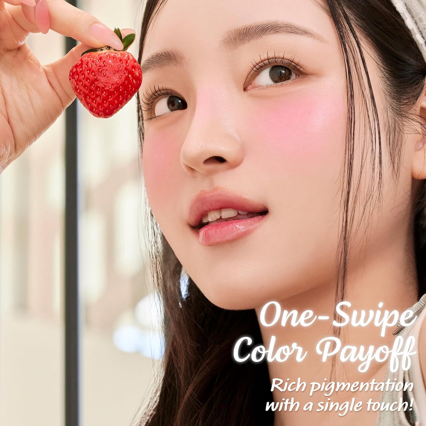 Touch in Sol In My Heart Stick Blush (#Punchy Pink) – Cream Blush Stick for Cheeks, Eyes & Lips – Korean Makeup Cheek – Creamy, Blendable Milk Blusher for Dewy Glow, Natural Finish, k beauty, 0.21 Oz